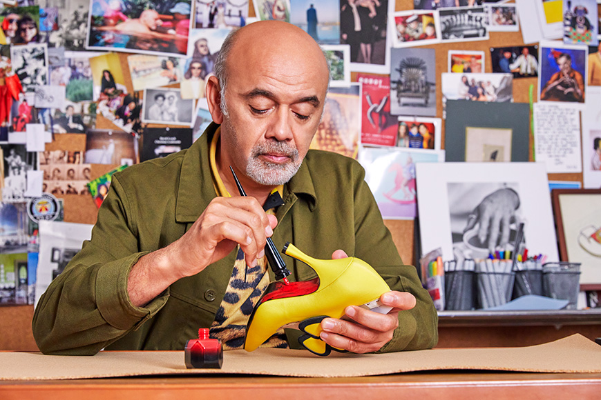 The iconic red soles - Christian Louboutin