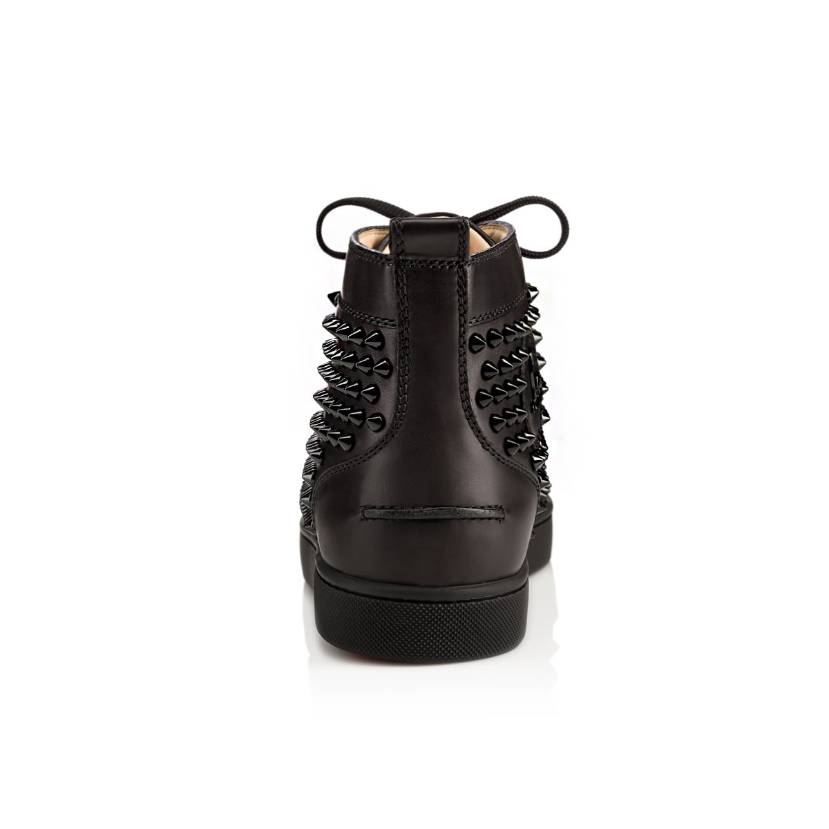 Black spike shop louboutin trainers