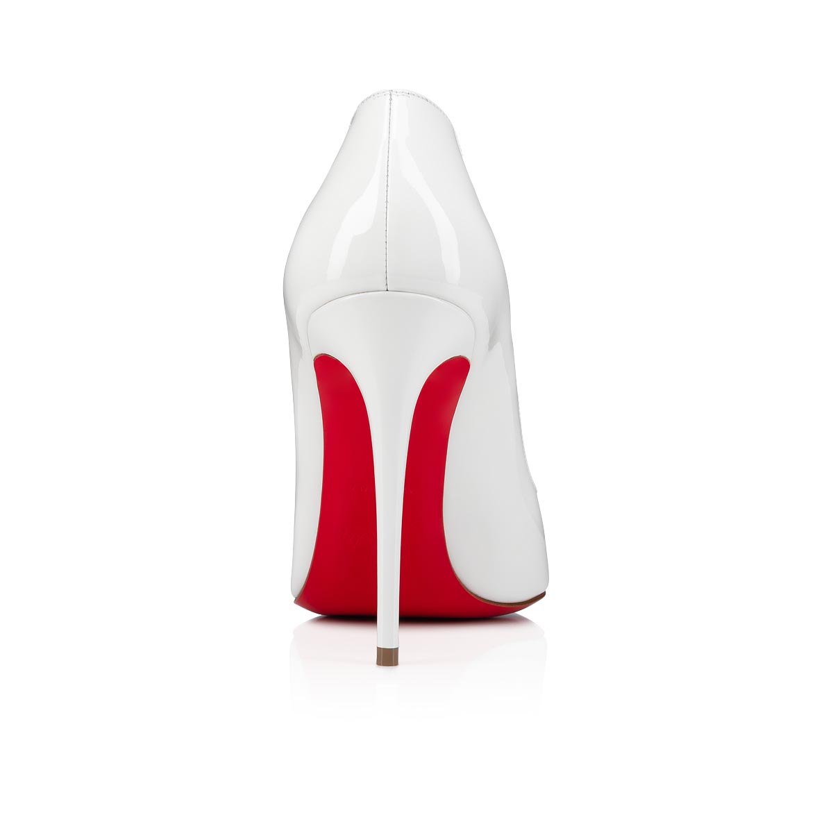 Hot Chick Escarpins 100 mm Cuir de veau verni Bianco Femme