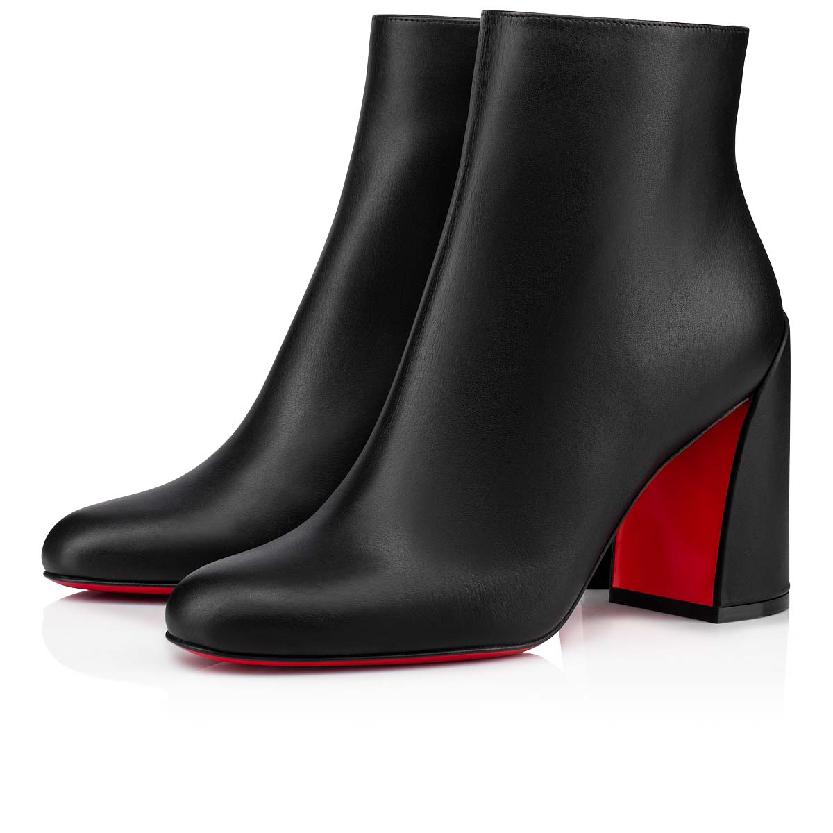 Turela - 85 mm Low boots - Calf leather - Black - Women