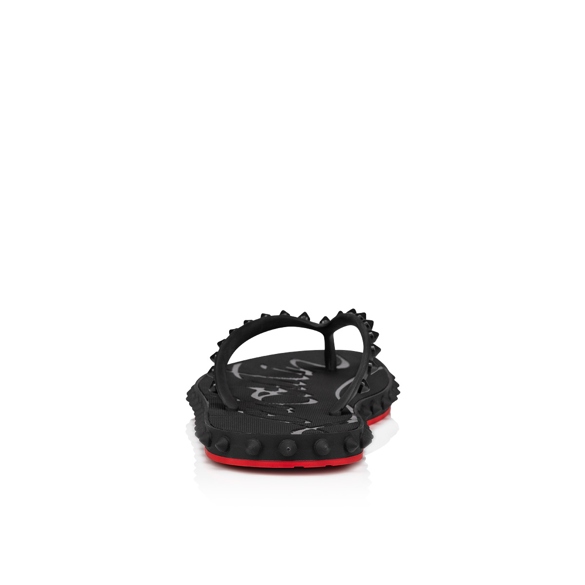 Christian Louboutin 1230961BK01 関税送料込 Super Loubi Flip - Flip-flops - Rubber - Black - Women