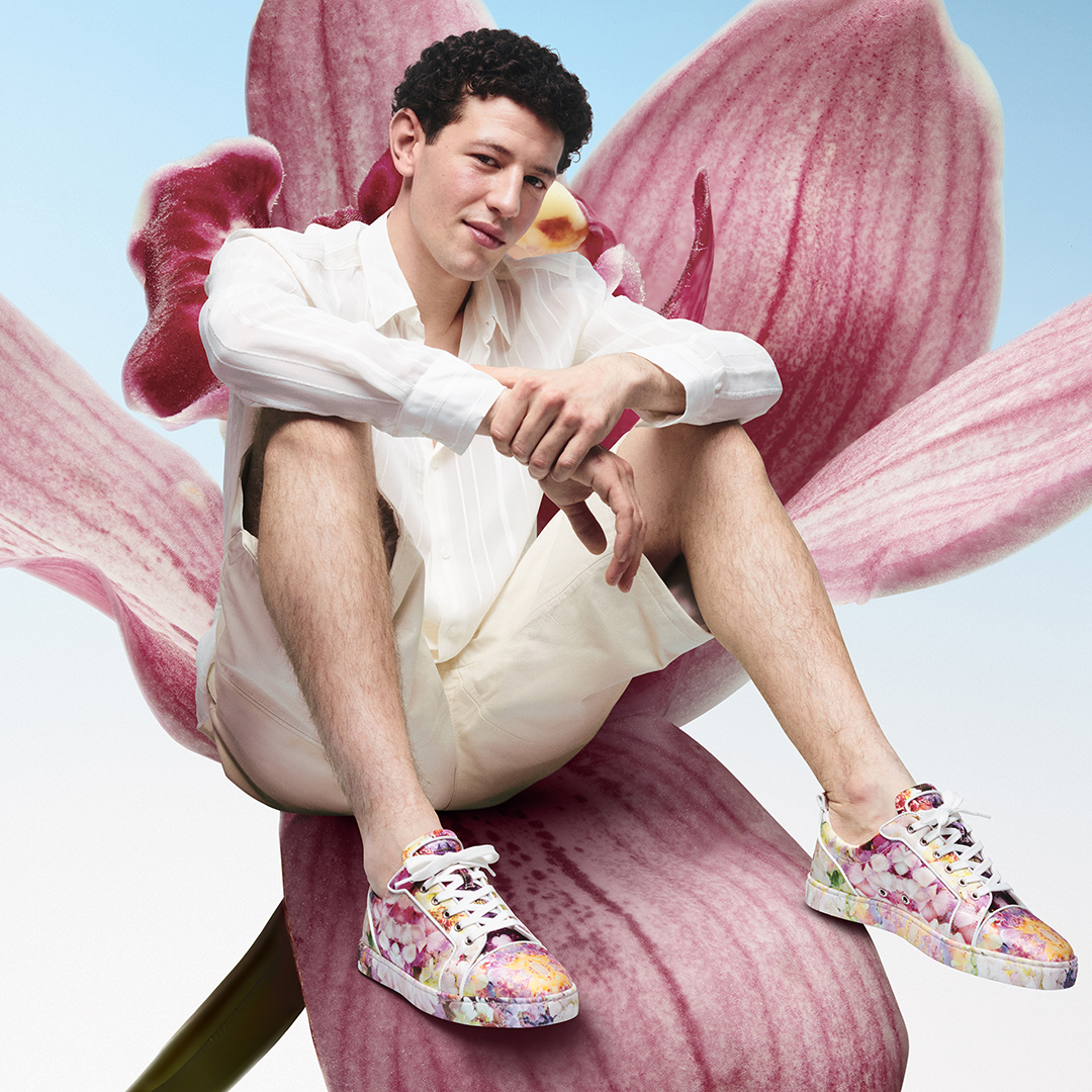 Louis Junior - Sneakers - Crepe satin Blooming print - Multicolor 