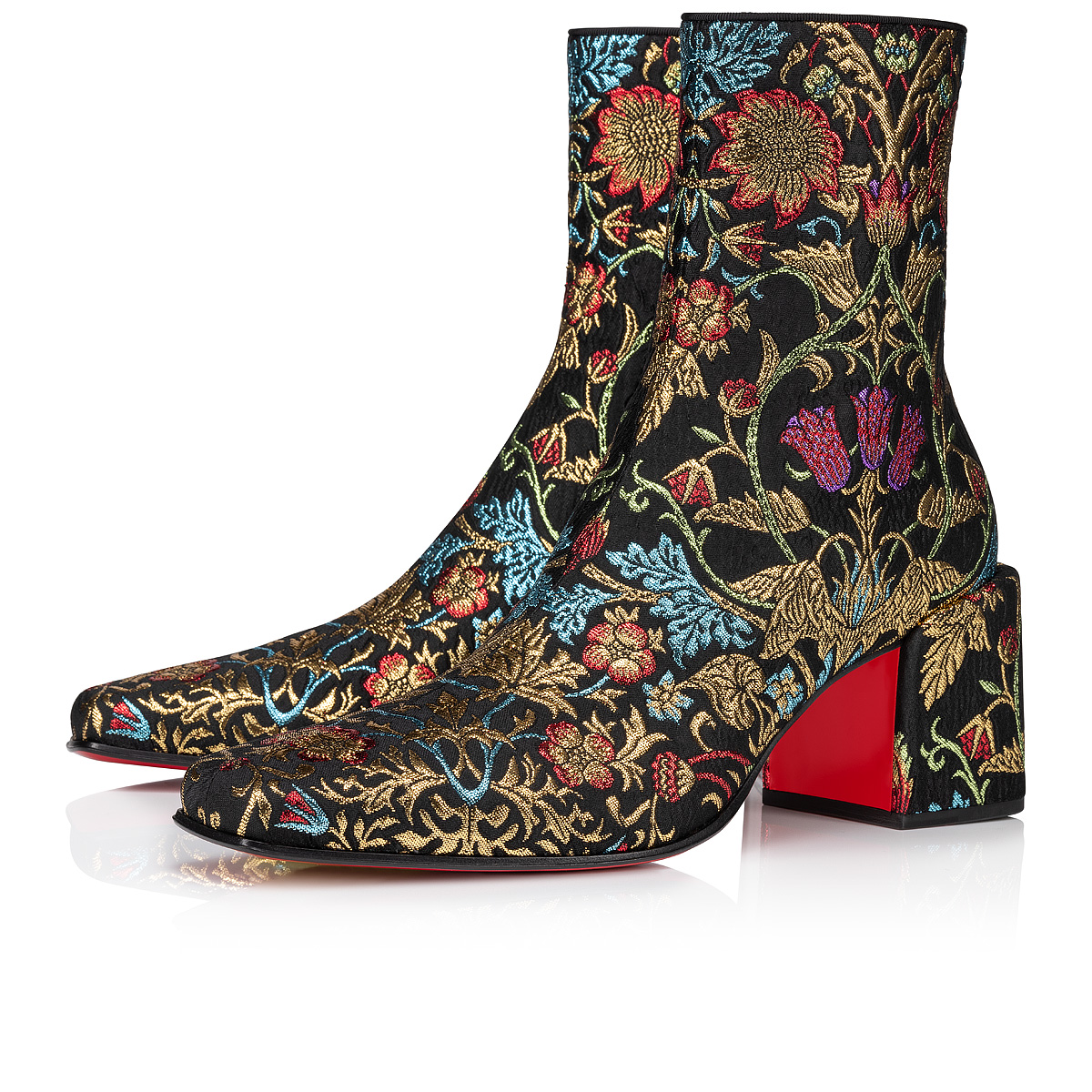 Christian louboutin floral boots sales