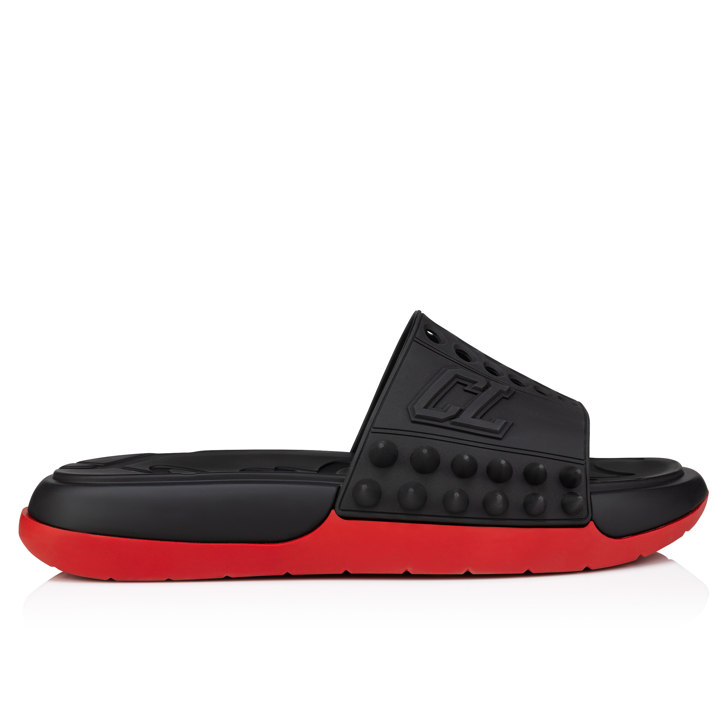 Take It Easy - Mules - Rubber - Black - Men - Christian Louboutin