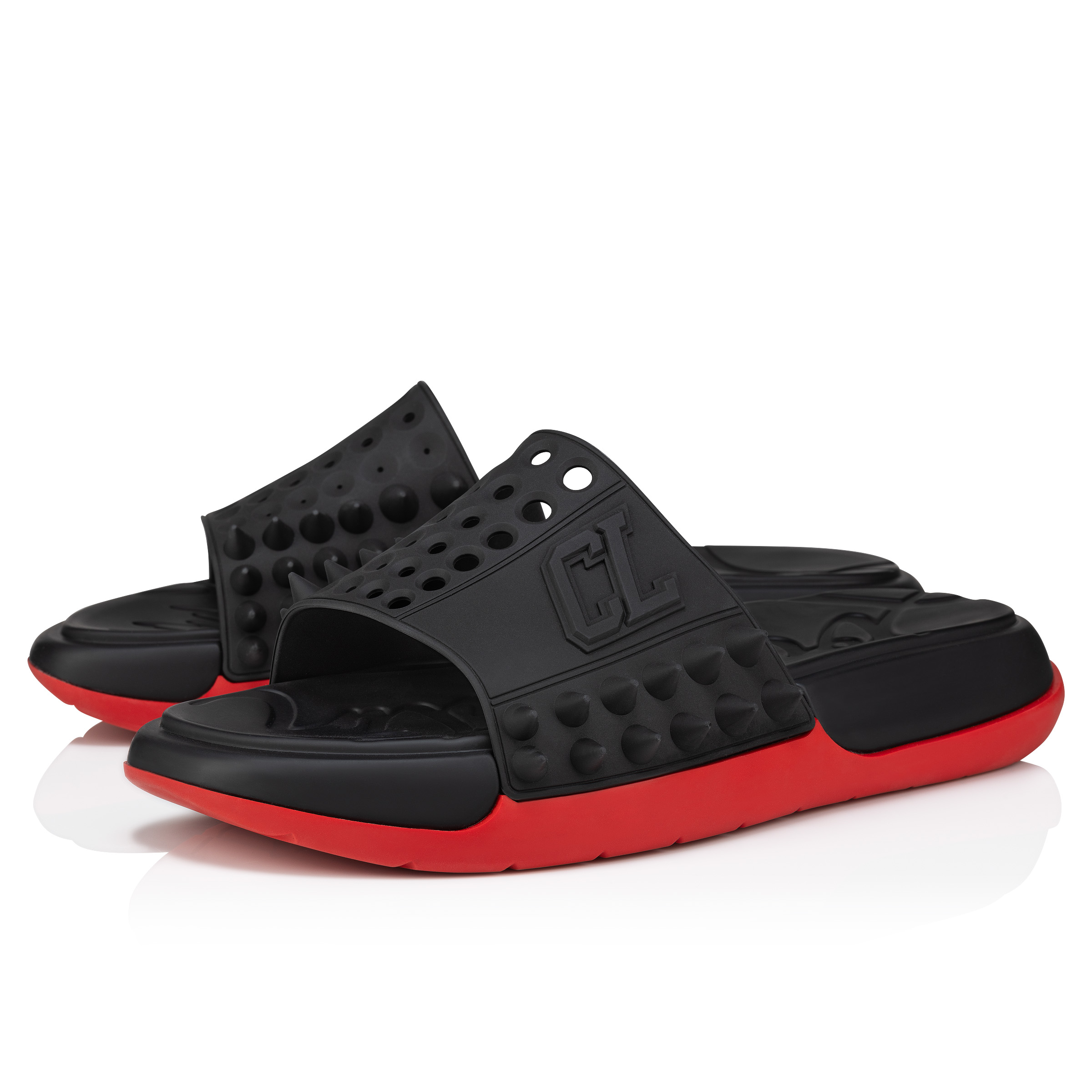 クリスチャン・ルブタン Take It Easy サンダル/（41）ブラック Take It Easy - Mules - Rubber - Black - Men - Christian Louboutin
