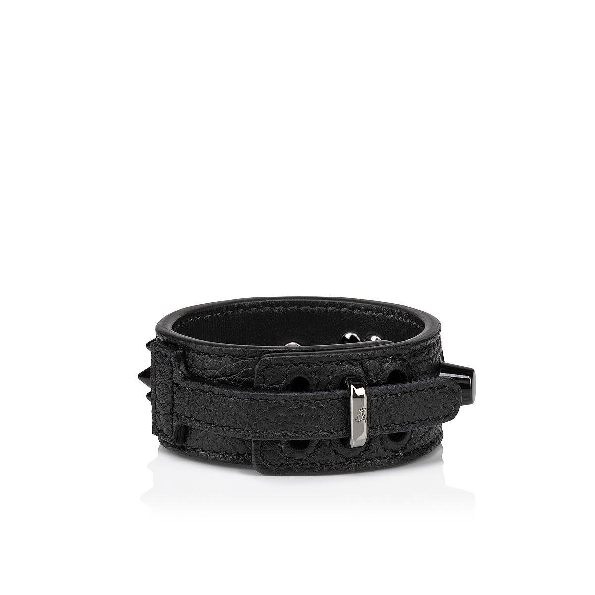【Christian Louboutin】 Paloma embellishedレザーブレスレット Paloma - Bracelet - Grained calf leather and spikes