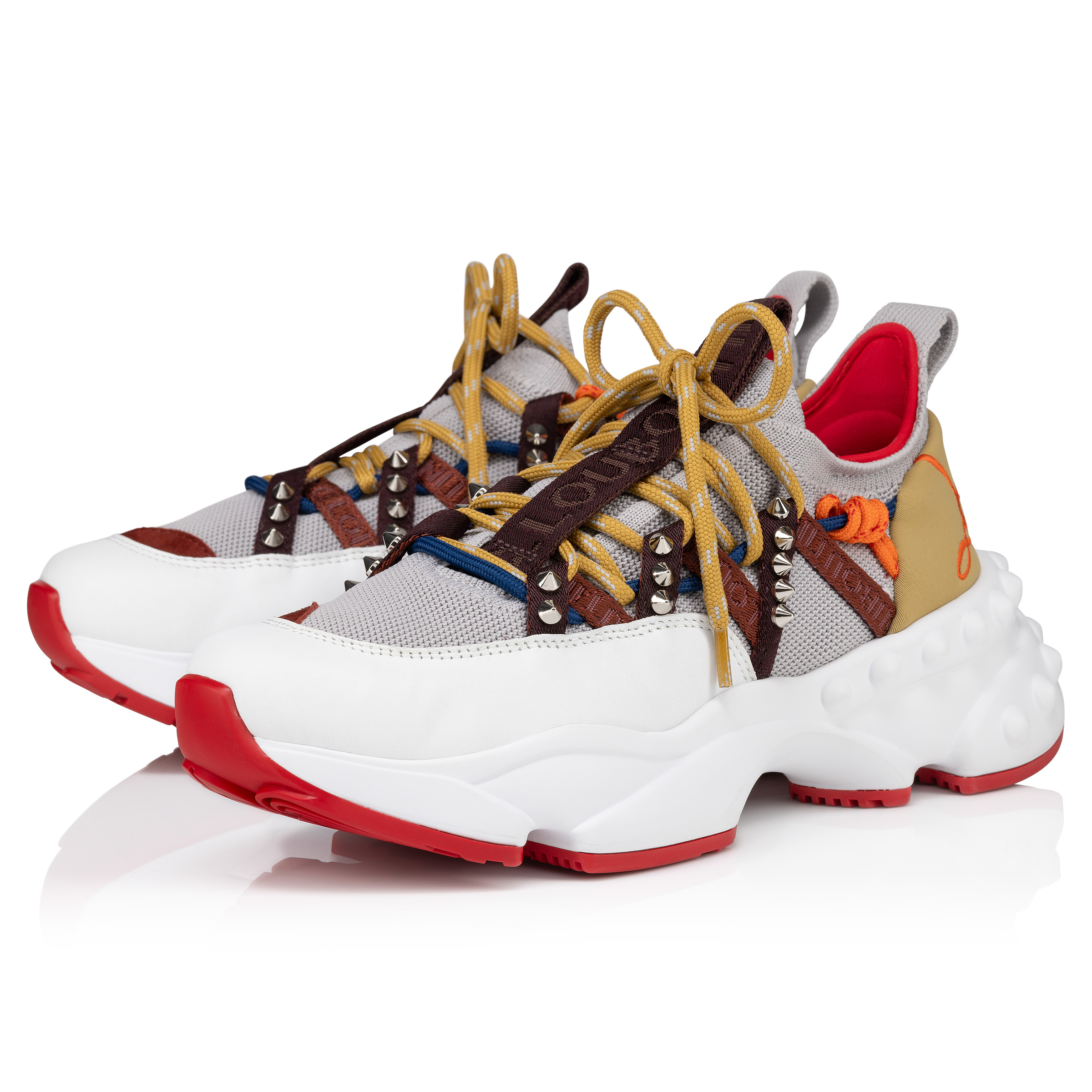 Trailnrun Running Sneakers Calf leather suede and fabric Goose Women Christian Louboutin Spain