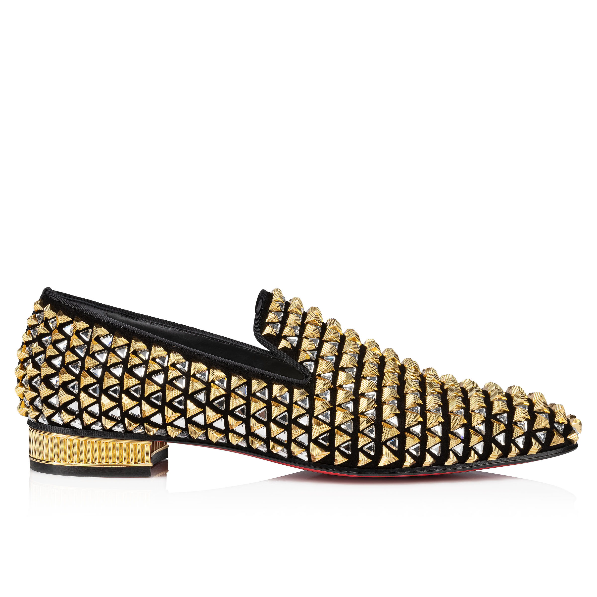 Louboutin gold black best sale