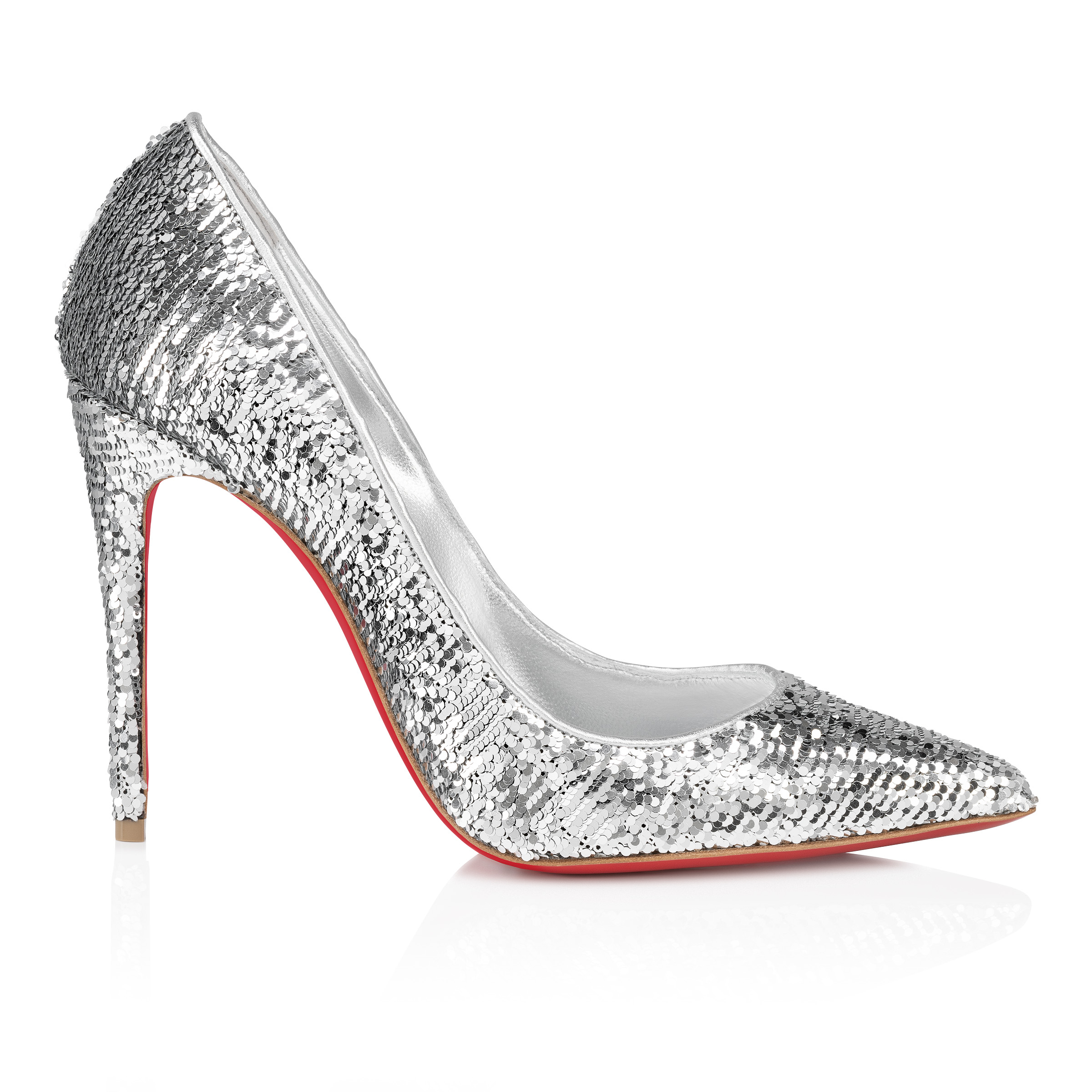 Silver louboutin pumps online