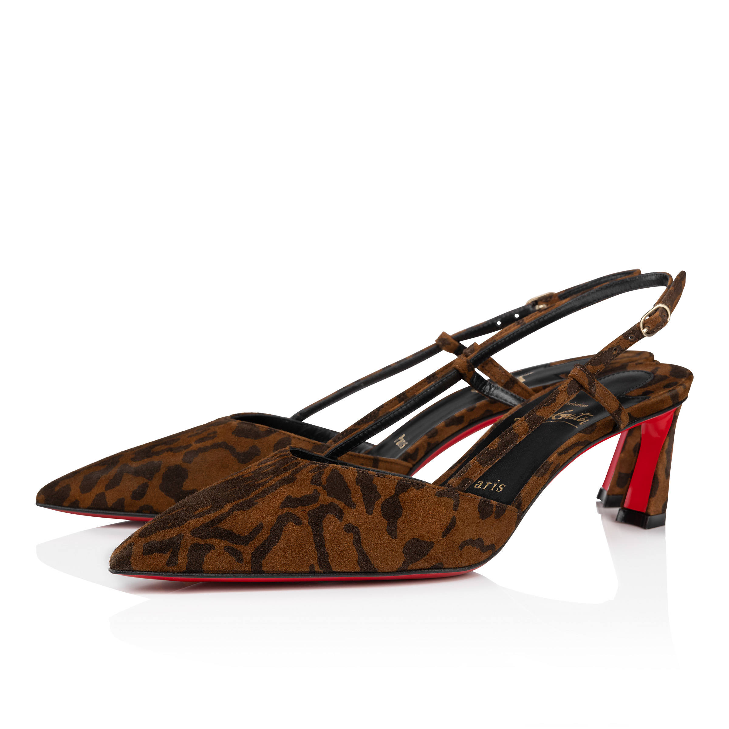 【CHRISTIAN LOUBOUTIN】Condoroline Christian Louboutin Condoroline Leather Red Sole Slingback