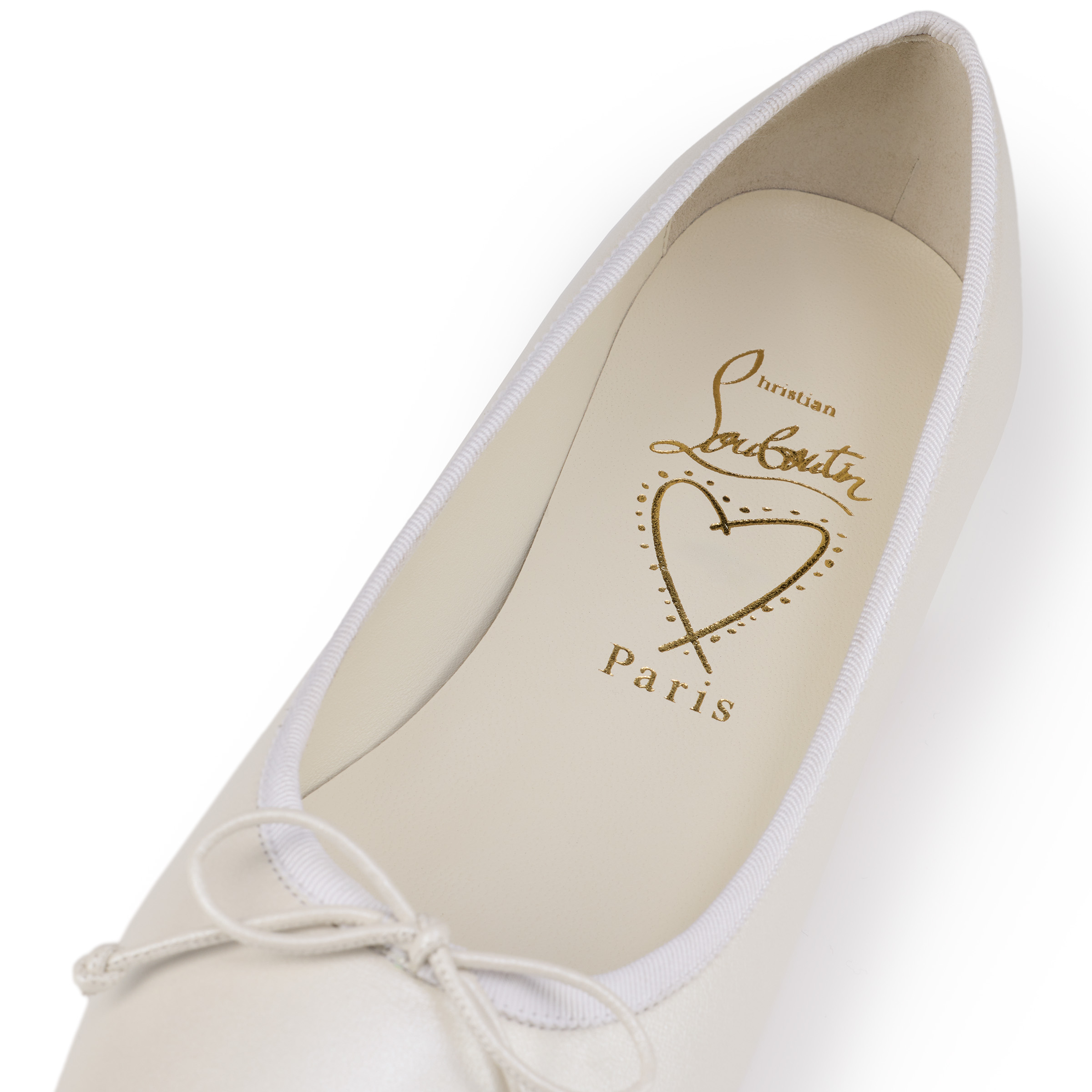 フラットシューズ Sweetie Jane cotton and leather ballet flats Sweetie Jane cotton and leather ballet flats in black