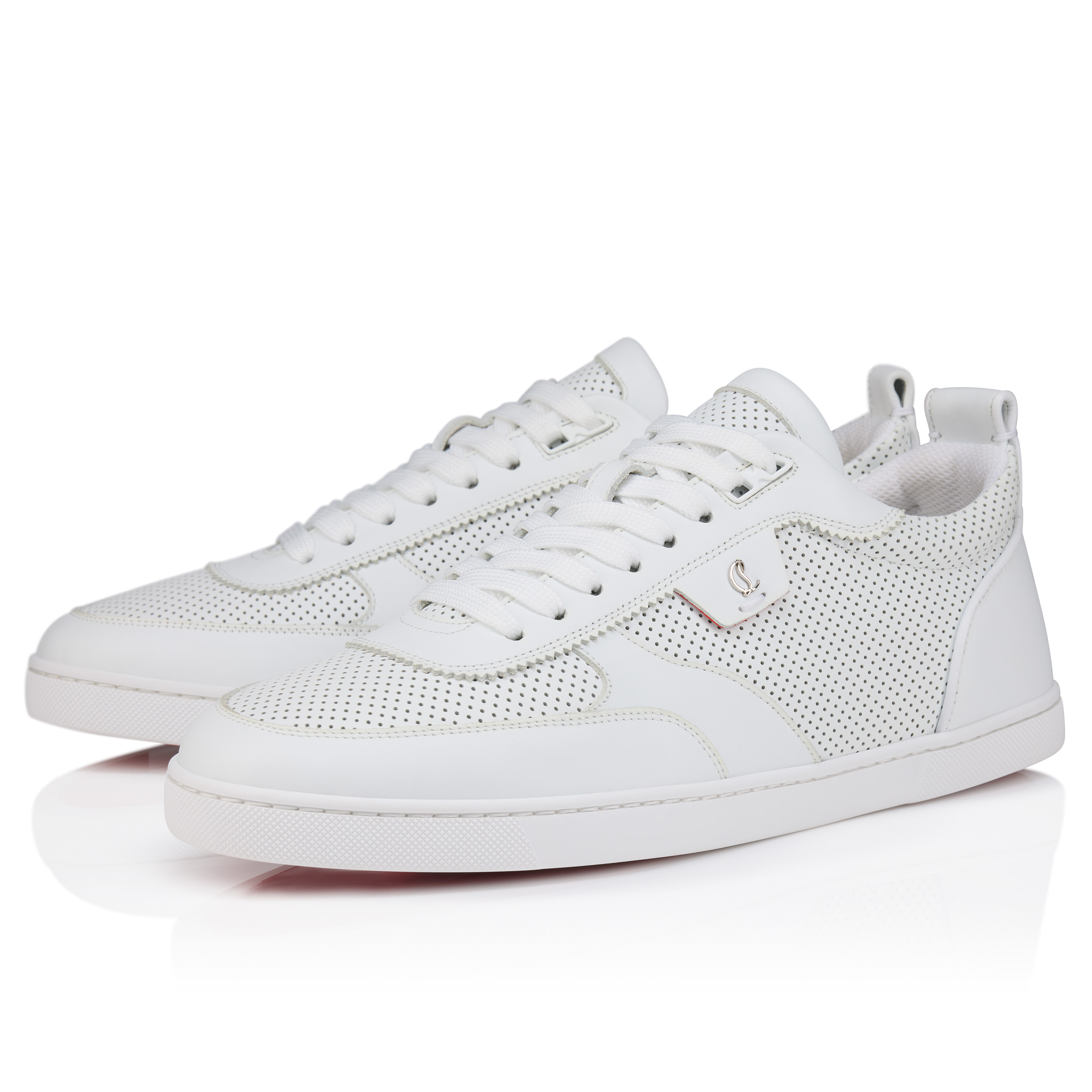 靴 Christian Louboutin White Tutti Rui - Sneakers - Kalfsleer - Wit - Heren - Christian