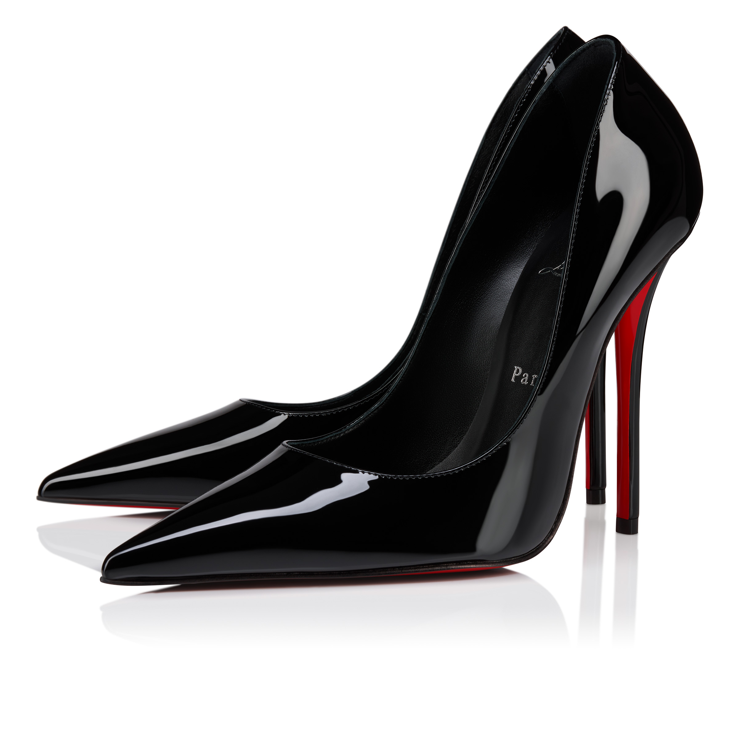 Christian Louboutin 黒 ハイヒール　38 Miss Z - 120 mm Pumps - Patent calf leather - Black - Women