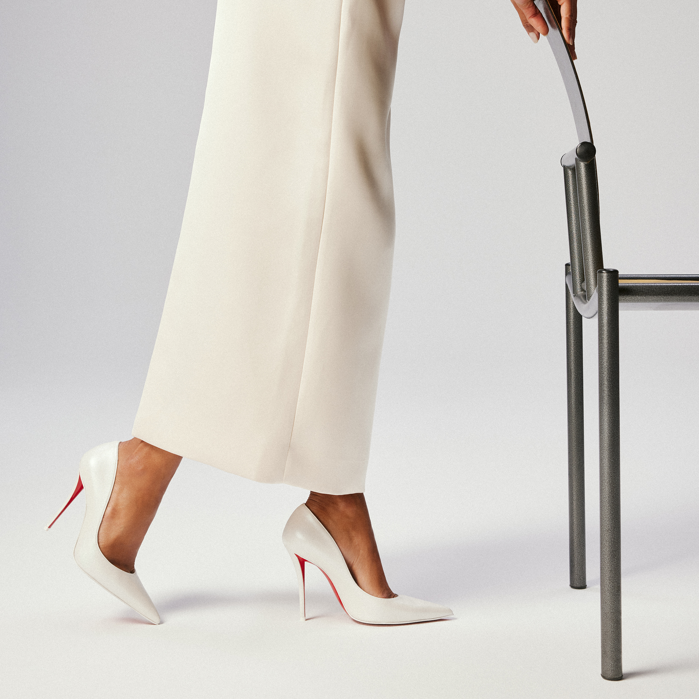 Miss Z - 100 mm Pumps - Pearlescent nappa leather - Bianco - Women