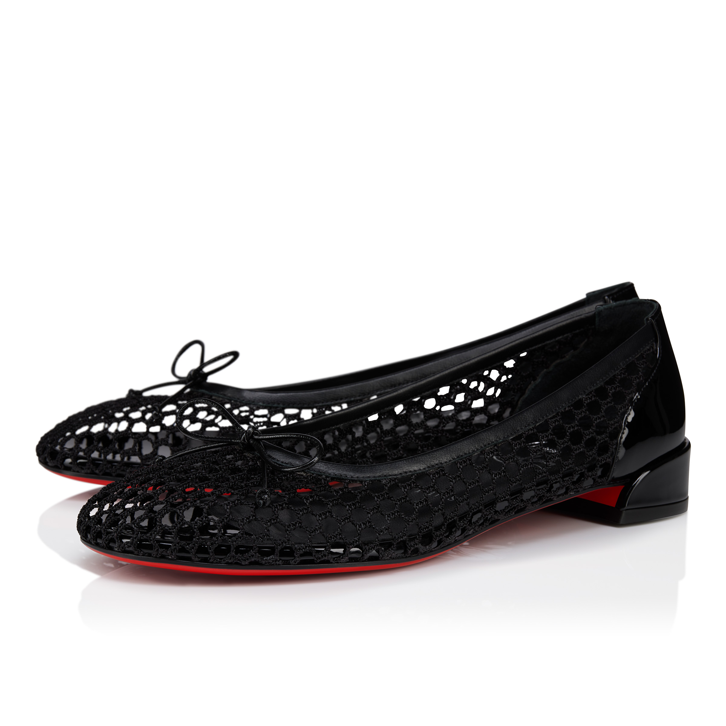 25SS【ルブタン】Sweetie Jane Mesh バレリーナ メッシュ Sweetie Jane Mesh - Ballerinas - Mesh and patent calf
