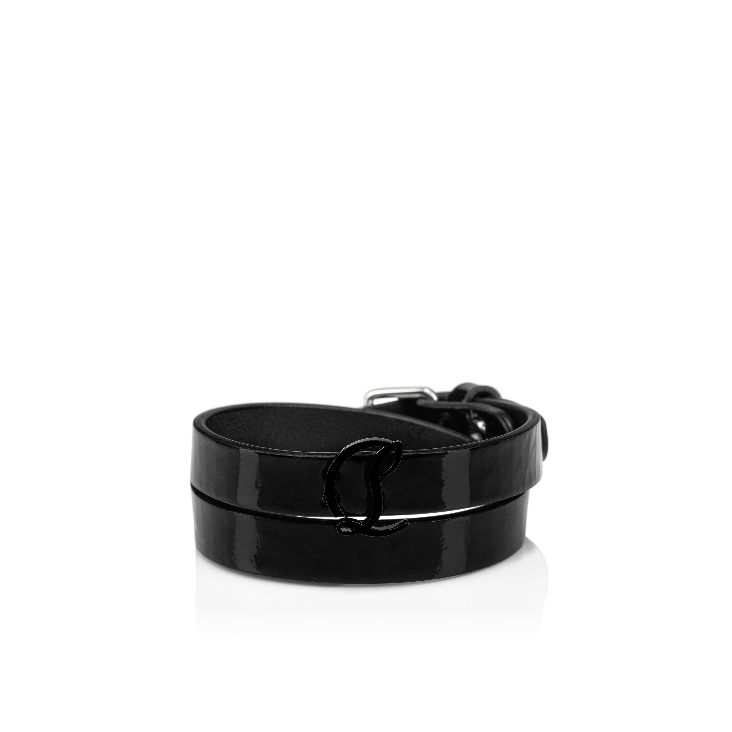 CL Logo Double bracelet Vog patent leather Black Christian Louboutin Netherlands