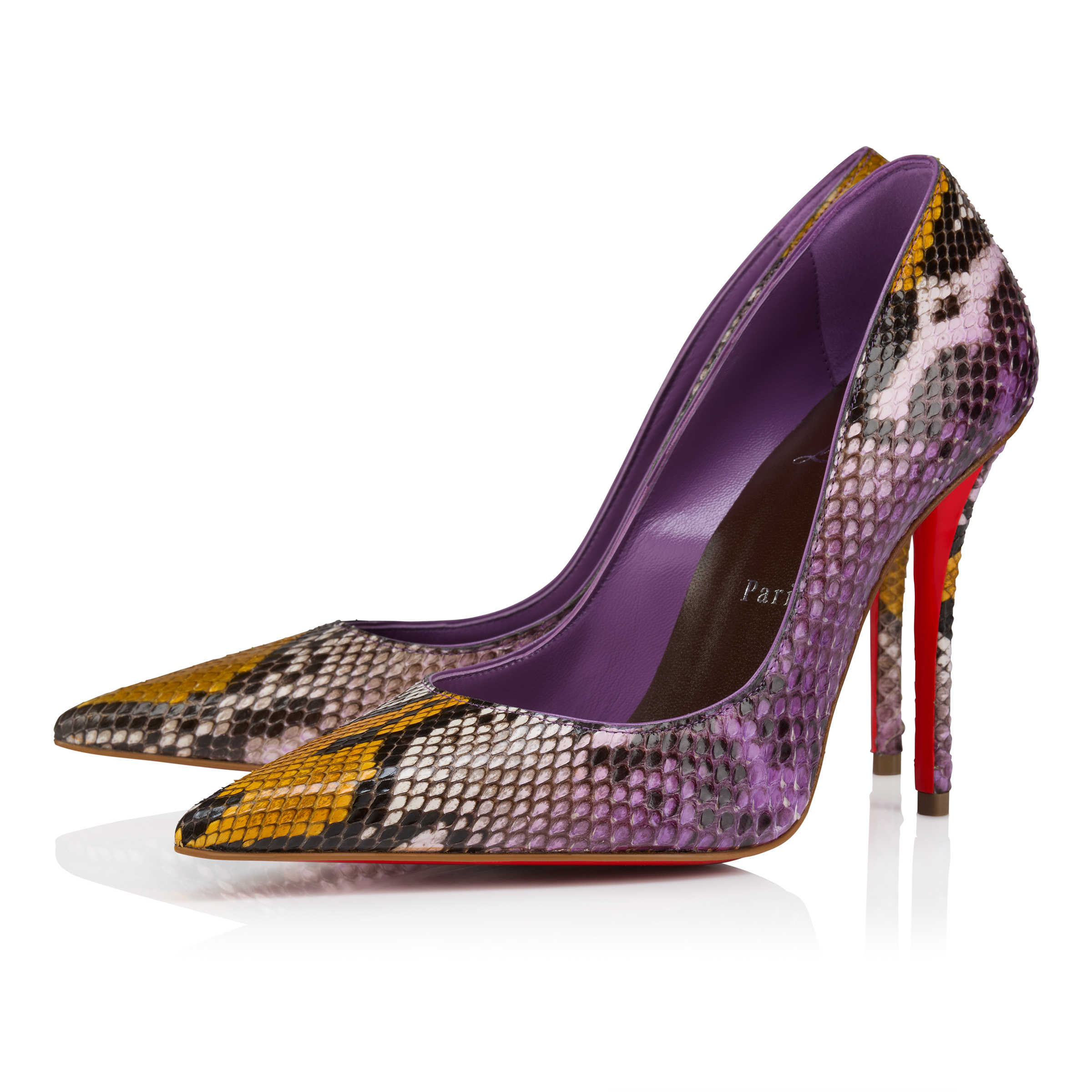Miss Z - 100 mm Pumps - Gradient python leather - Rhapsody Yellow