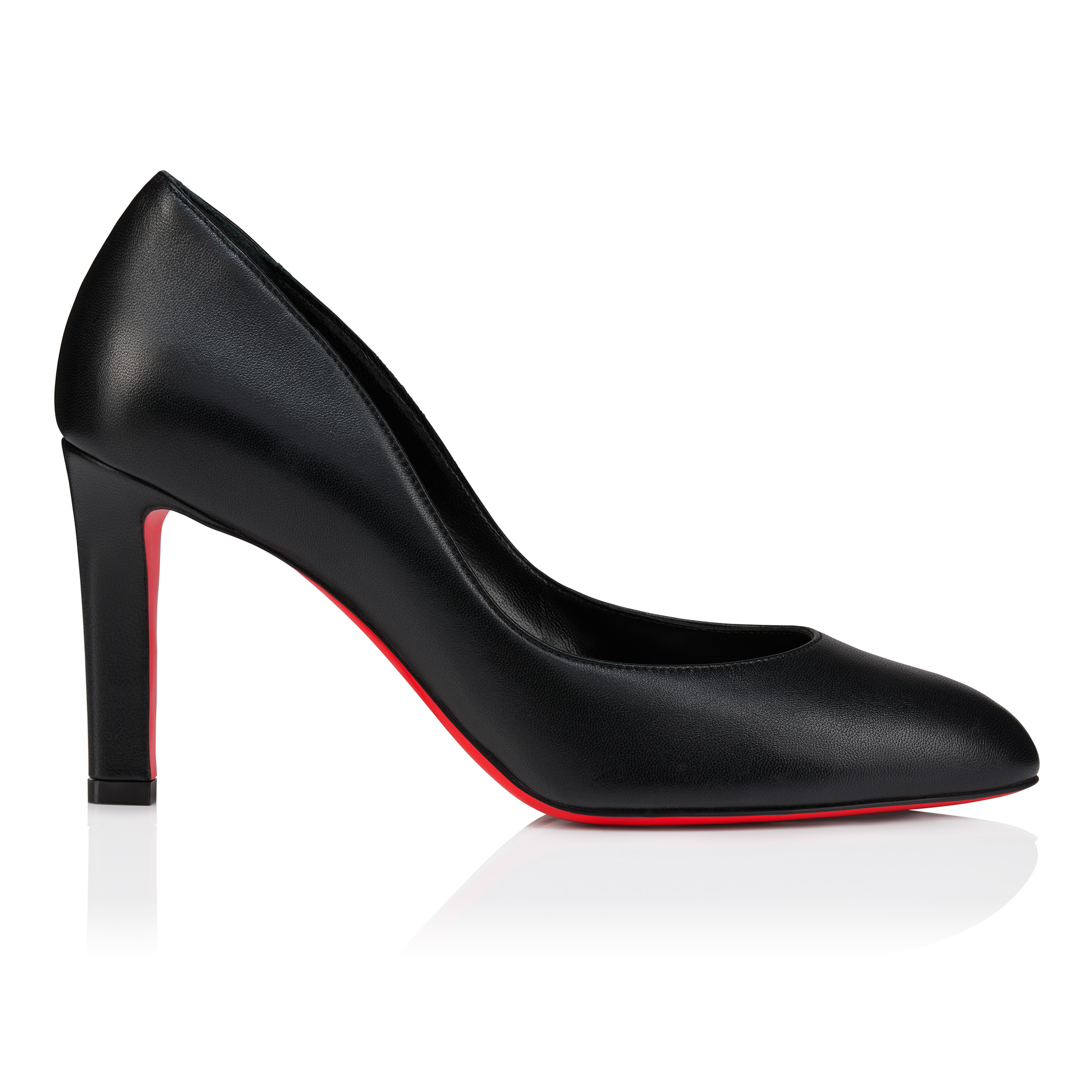 Christian louboutin ローファー41.5 Penny woman - Mocassins - Cuir de veau Abrasivato- Noir - Femmes