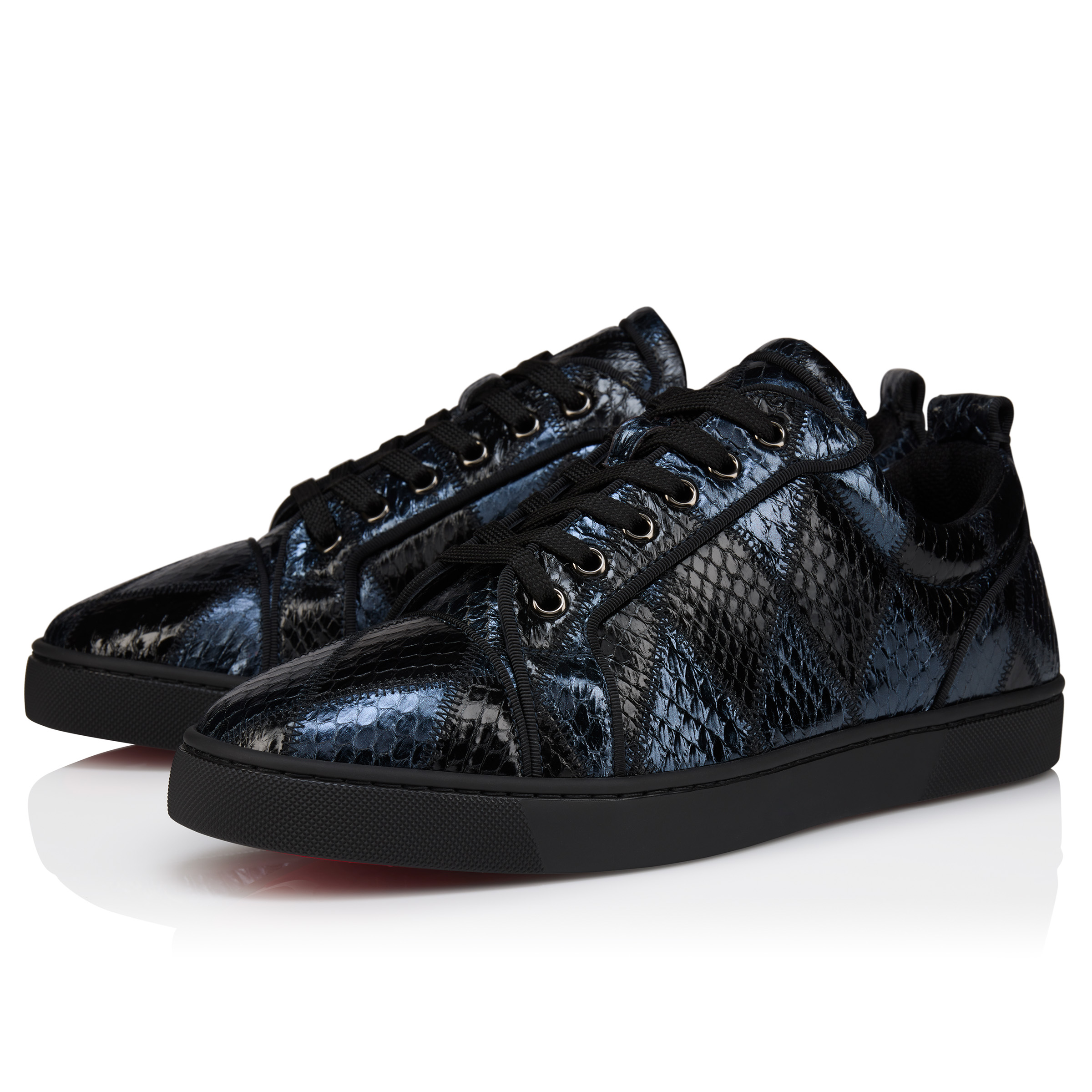 Louis Junior - Sneaker - Patchwork-Schlangenleder - Schwarz