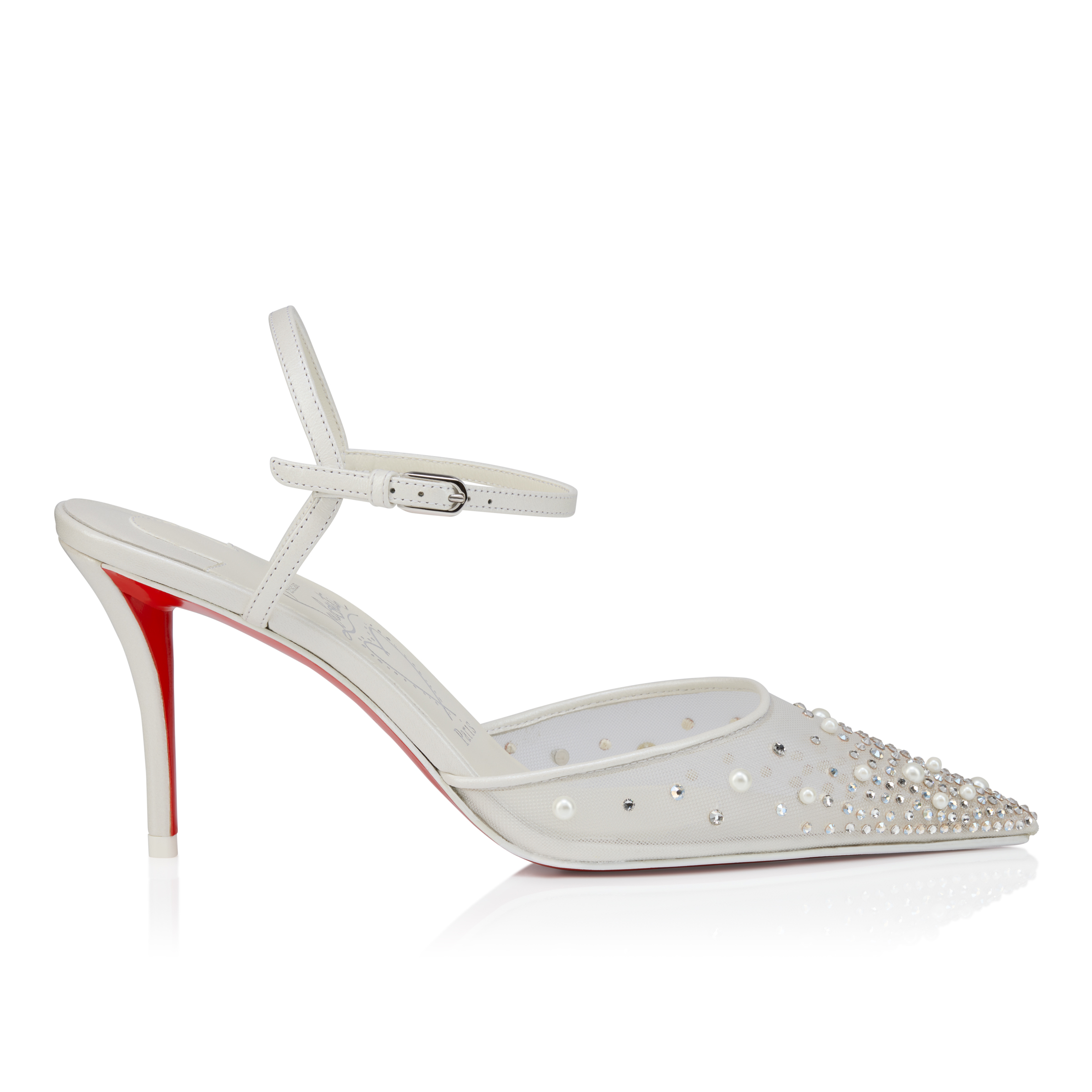 Miss Z Riviera Strass - 80 mm Strappy pumps - Mesh, nappa leather