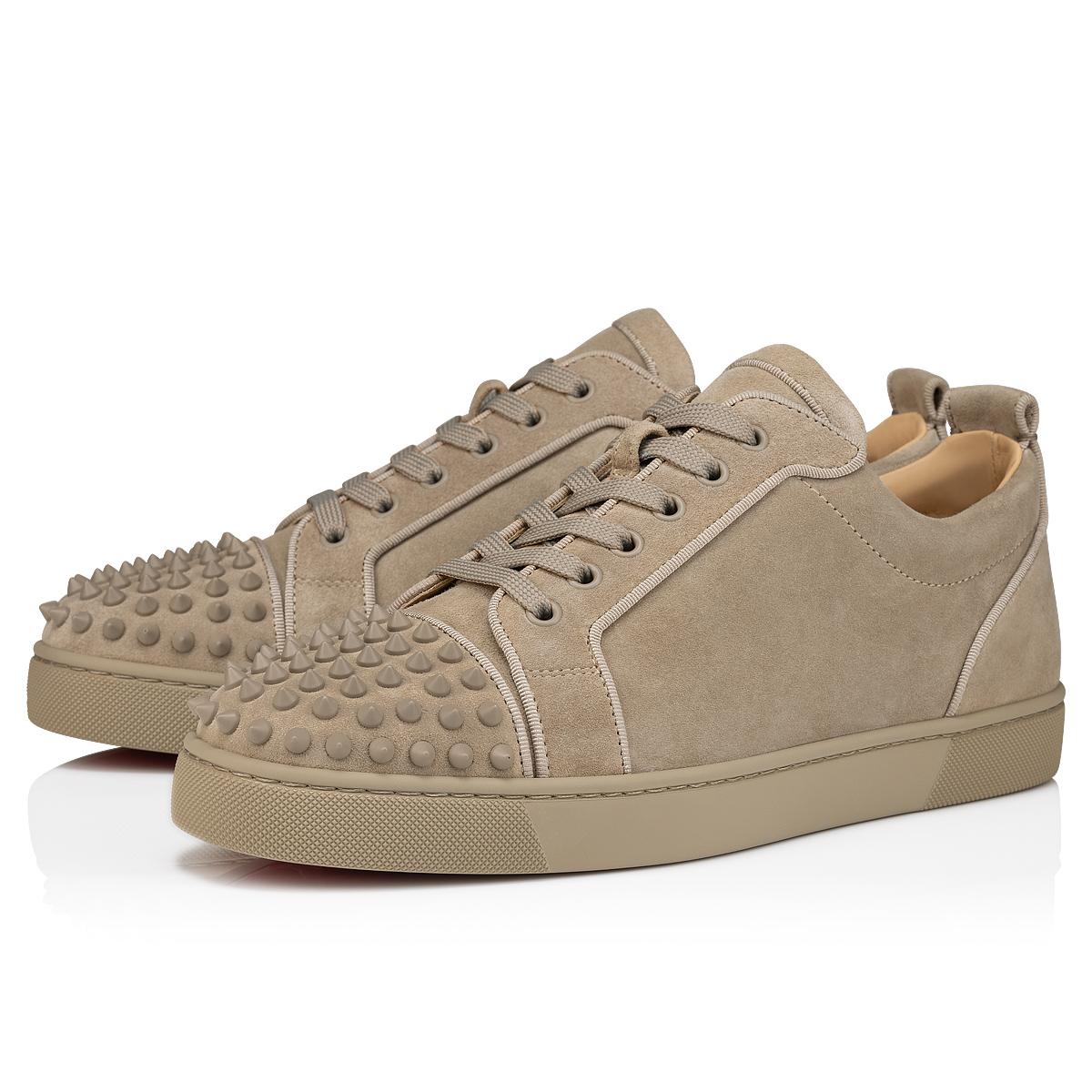 Christian louboutin louis junior spikes flat veau velours store