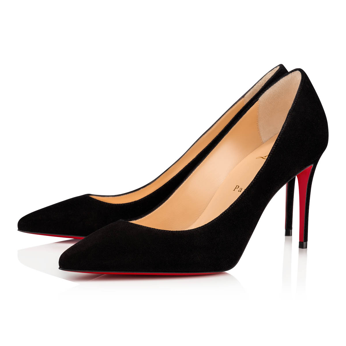Kate - 85 mm Pumps - Veau velours leather - Black - Women