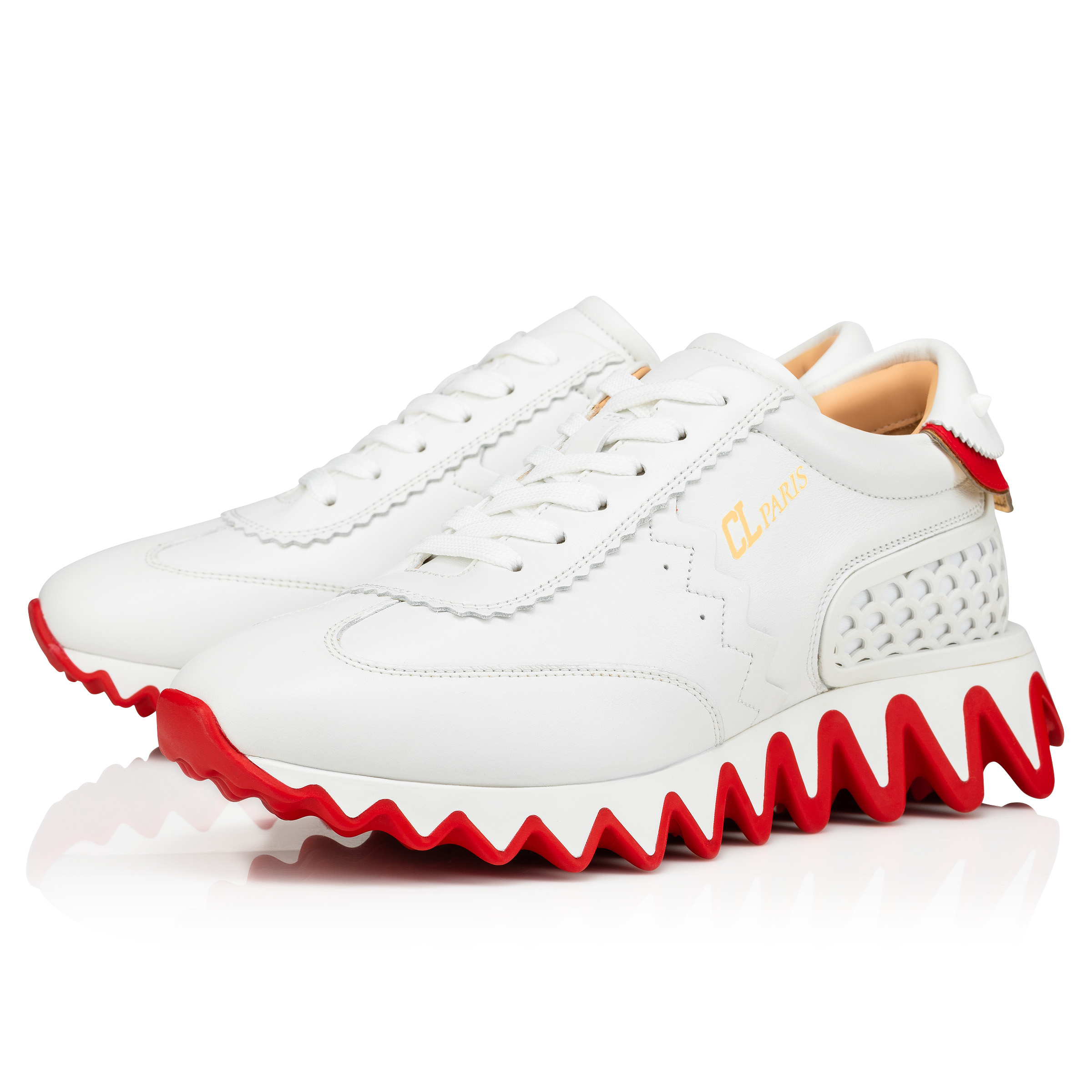 Loubishark - Sneakers - Calf leather and neoprene - Bianco - Women