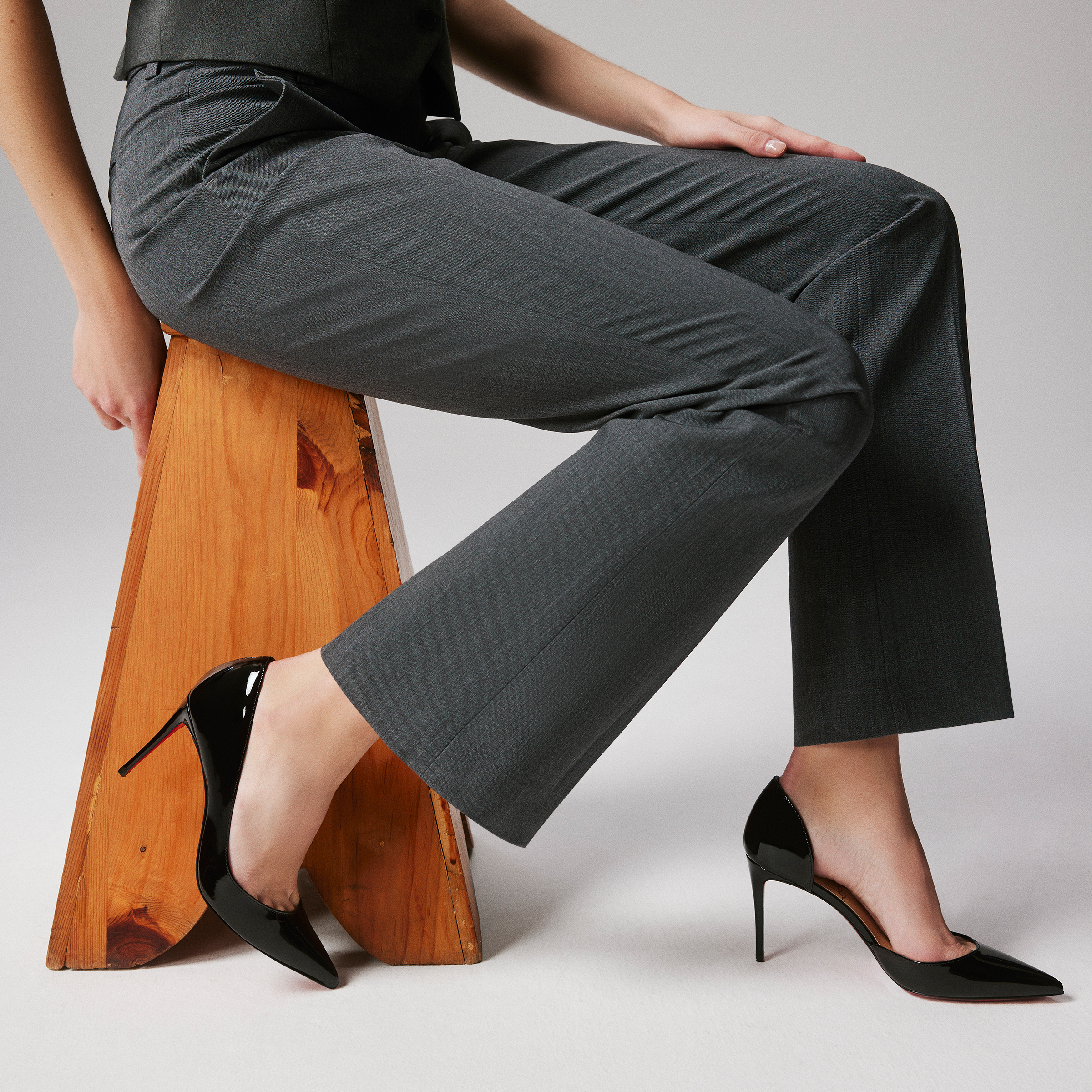 Iriza - 85 mm Pumps - Patent calf leather - Black - Women