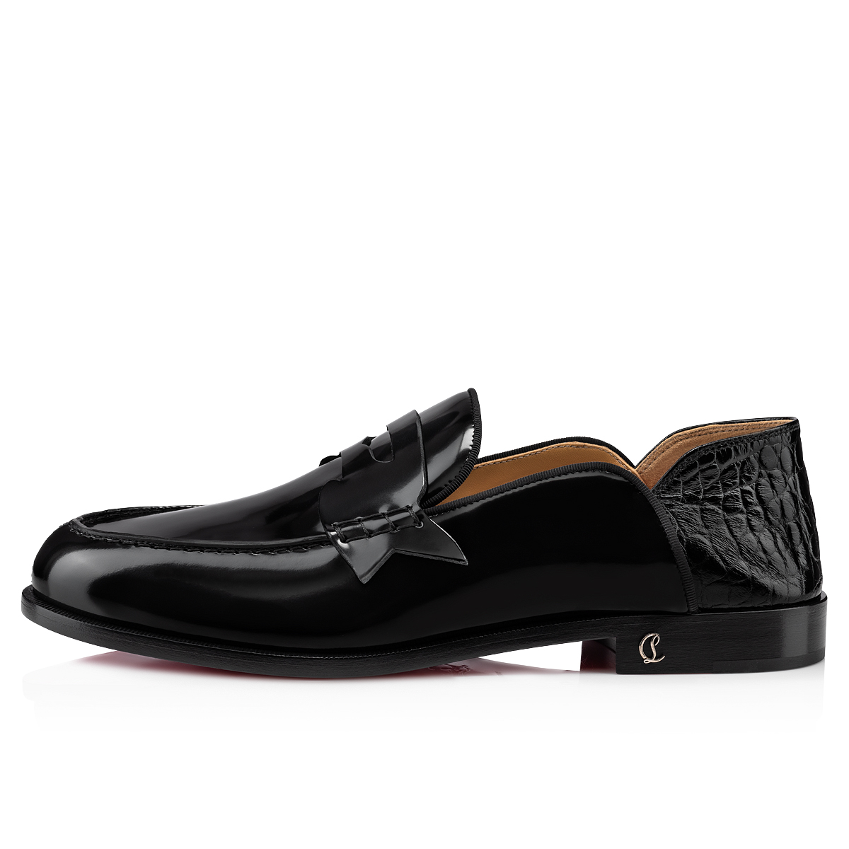 Louis Vuitton Mens Black Loafer Buckle Dress Shoes