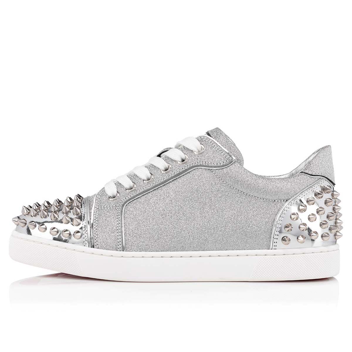2 - Low-top sneakers - Glittered calf leather and - - Louboutin