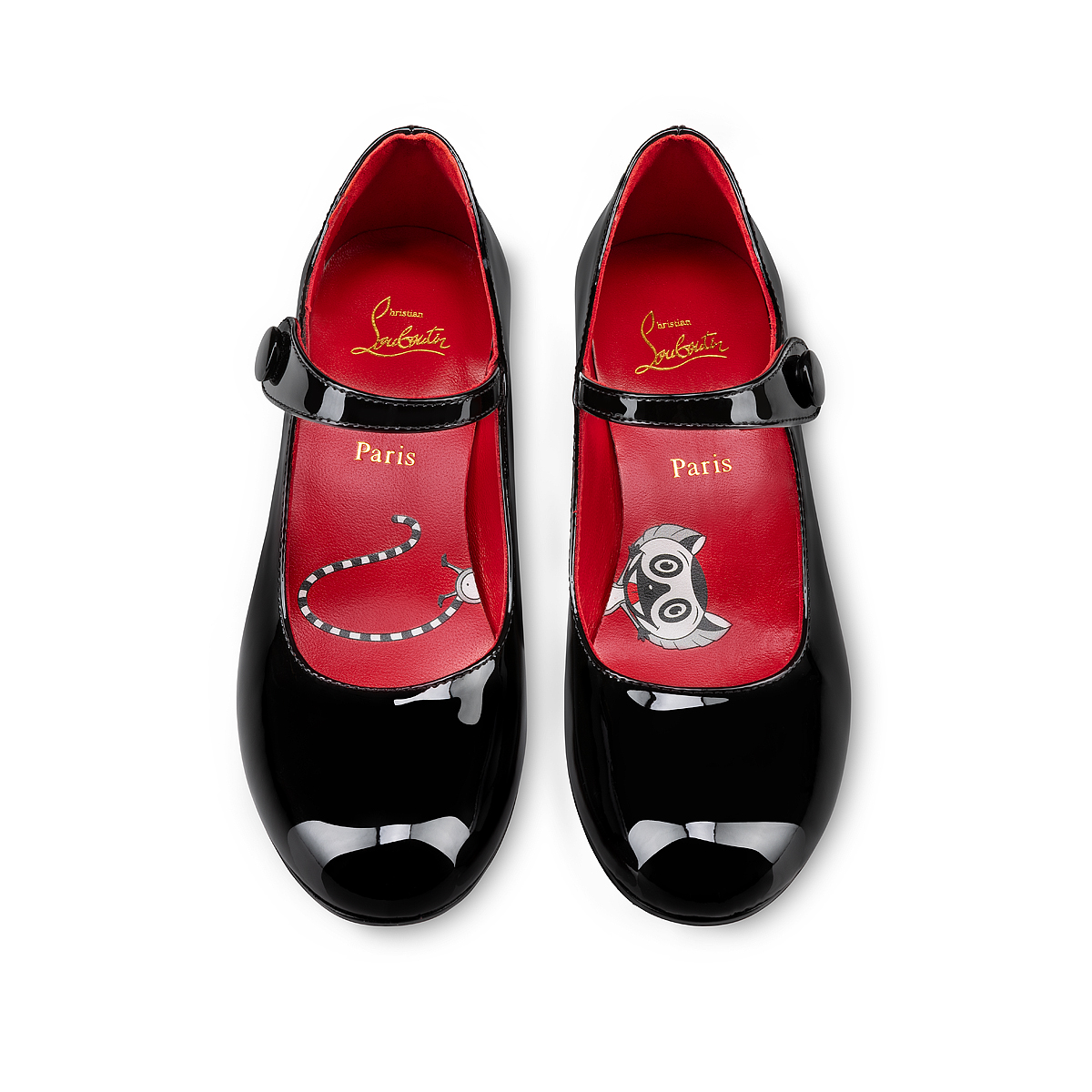 Betsina 40 mm Ballerinas Patent calf leather Black Kid