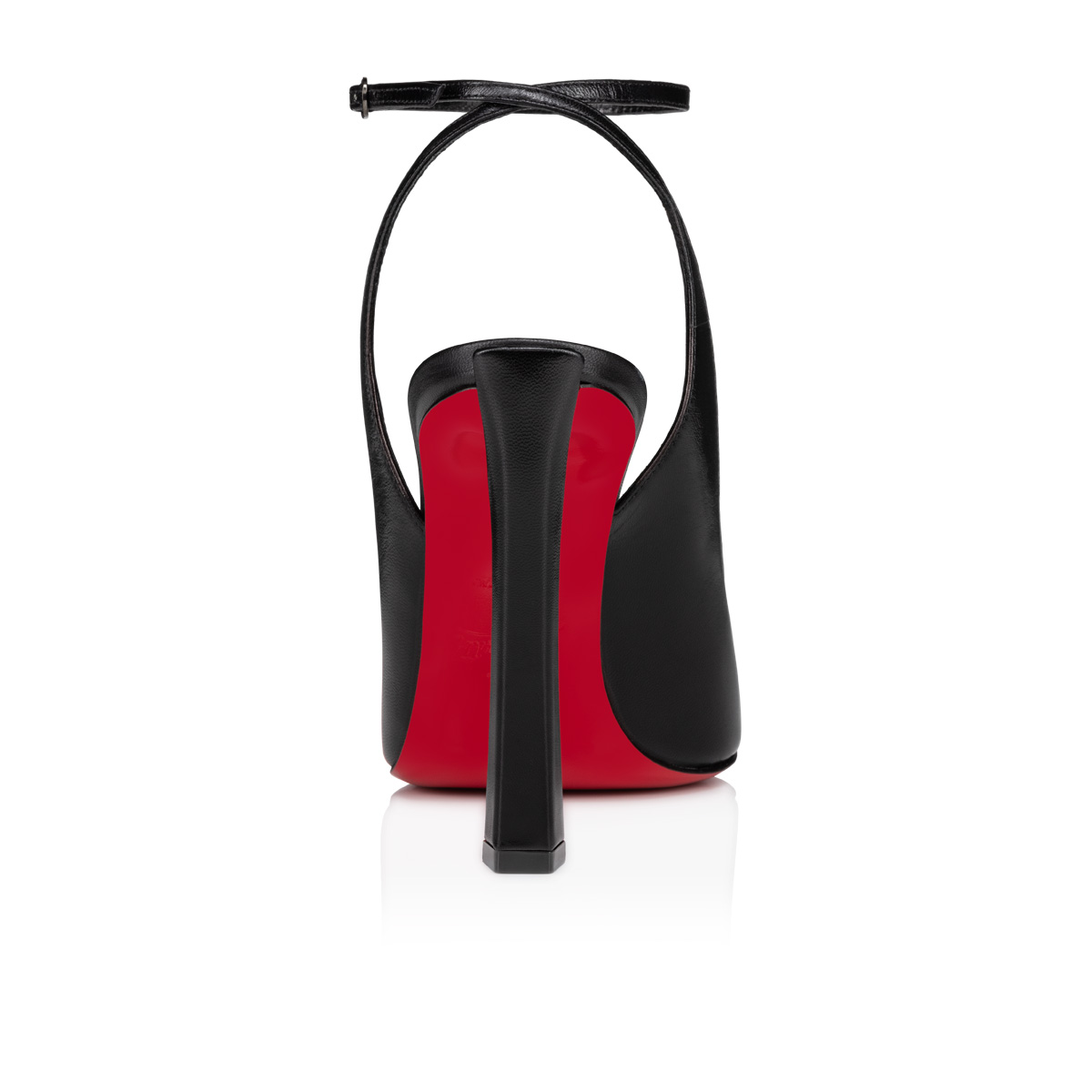 Black louboutin heels with ankle strap clearance
