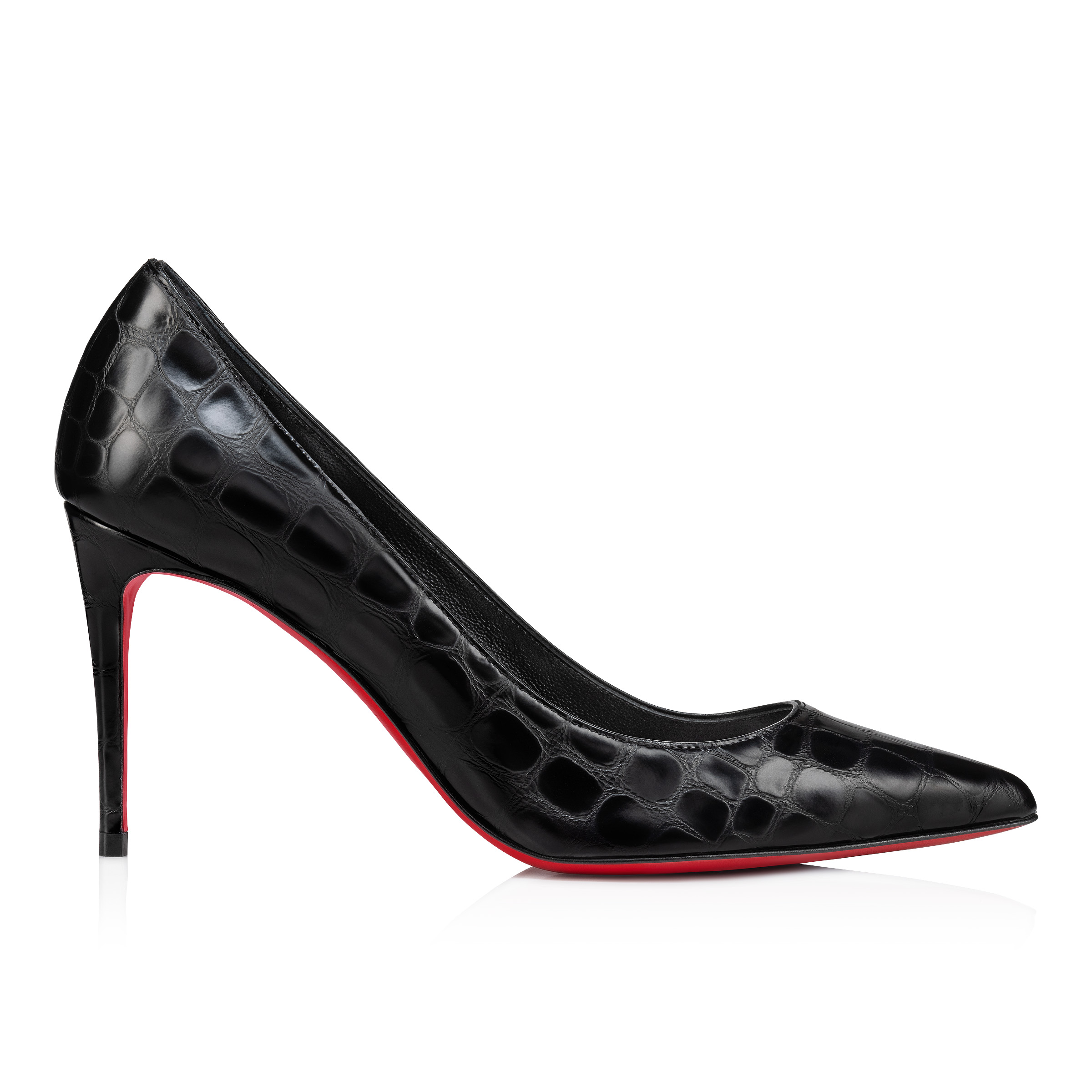 Kate - 85 mm Pumps - Alligator embossed calf leather - Black Kate - 85 mm Pumps - Alligator embossed calf leather - Black