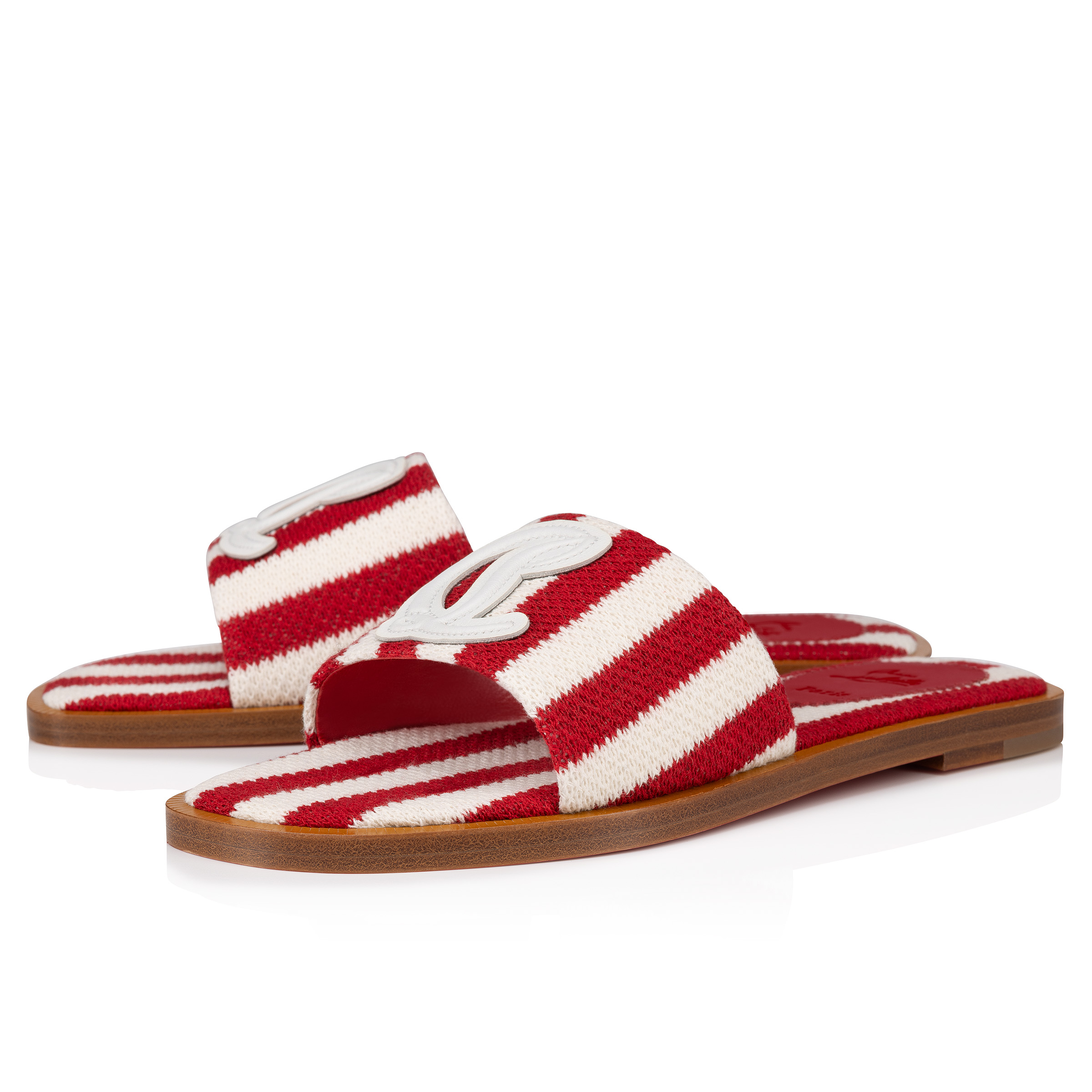 CL Mule Mules Tissu Imprim Malha Loubi Femme Christian cl-mule-mules-tissu-imprim-malha-loubi-femme-christian