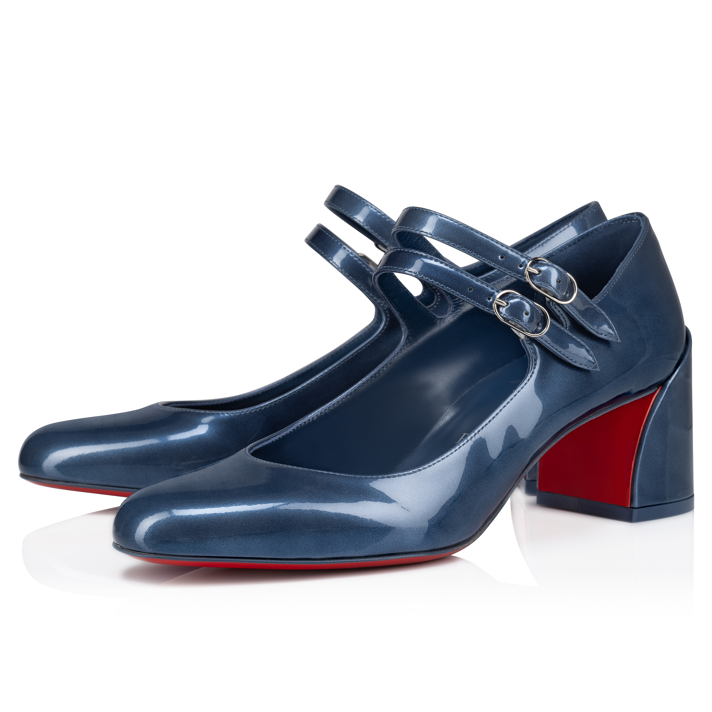 Miss Jane 55 mm Mary Janes Iridescent patent leather Denim Women Christian Louboutin Spain