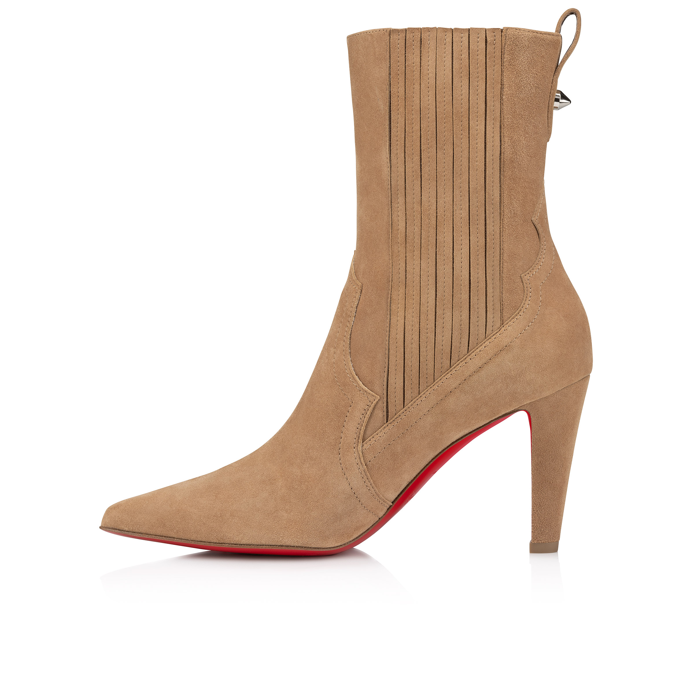 Santigag Bottines 85 mm Veau velours Lionne Femme Christian Louboutin France