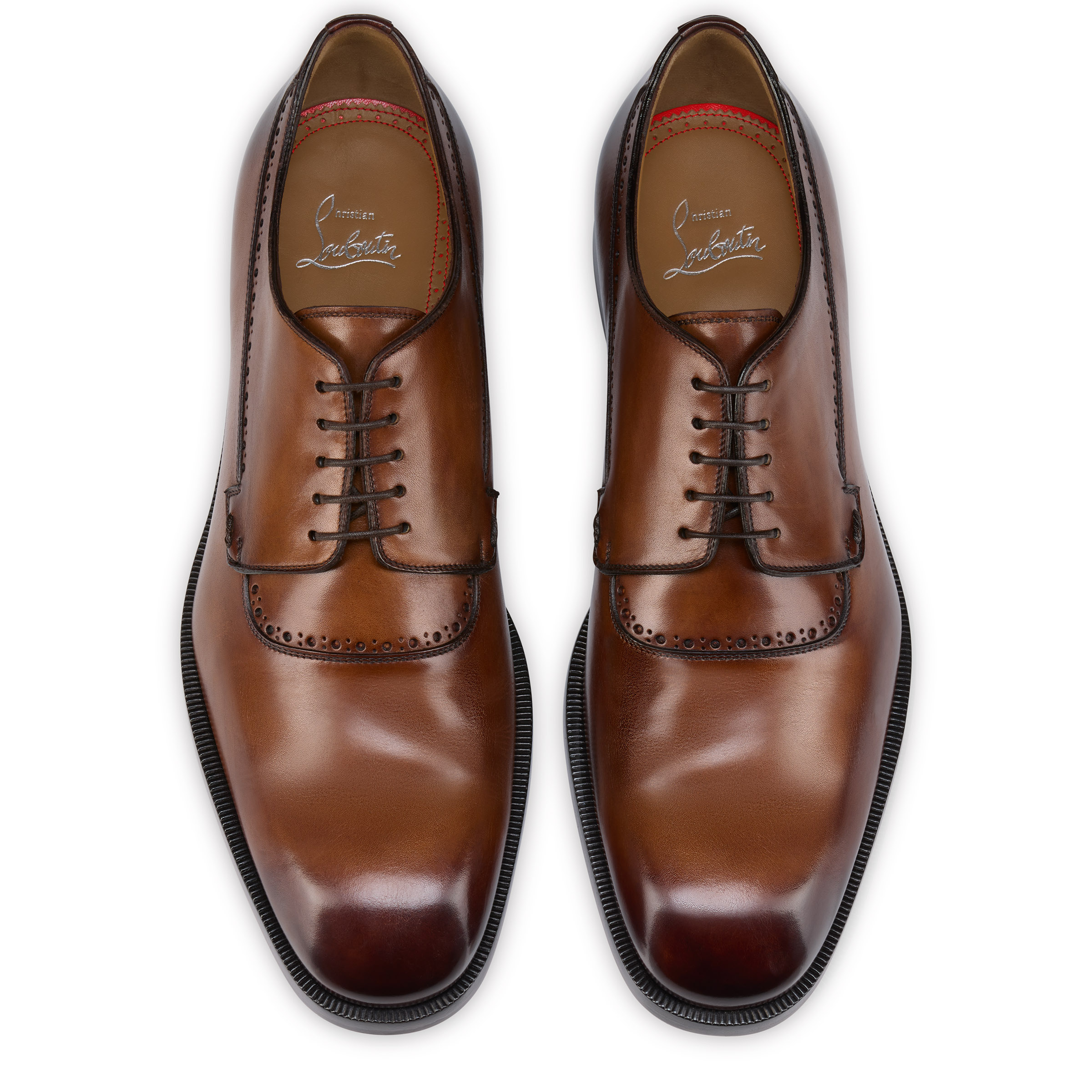 Sartoby - Derbies - Patinated calf leather - Havane - Men 
