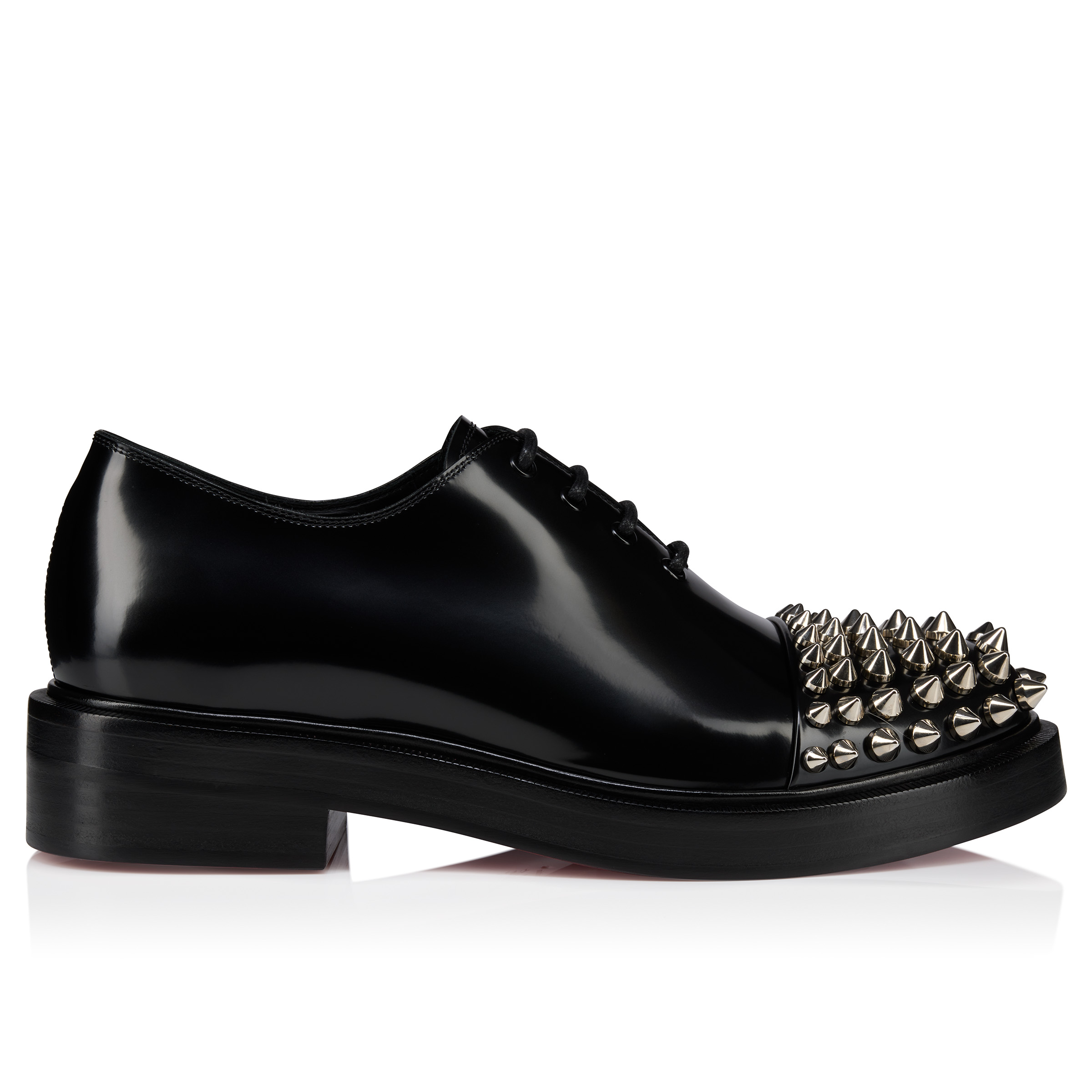 新品Christian Louboutin Paris スタッズ靴 黒 Louis Junior ブラック カーフレザー - Shoes - Men - Christian