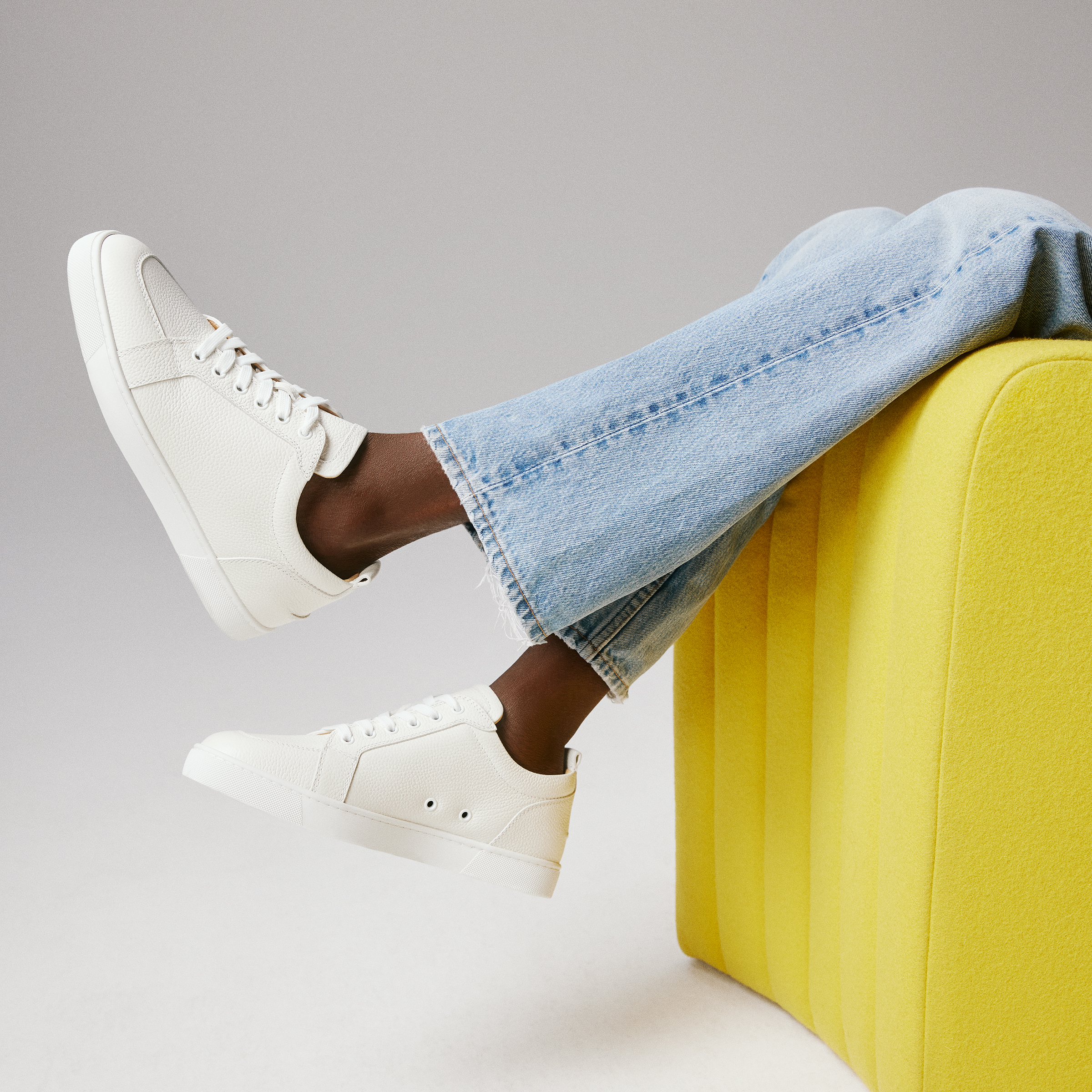 Rantukow Sneakers Grained calf leather Latte Men