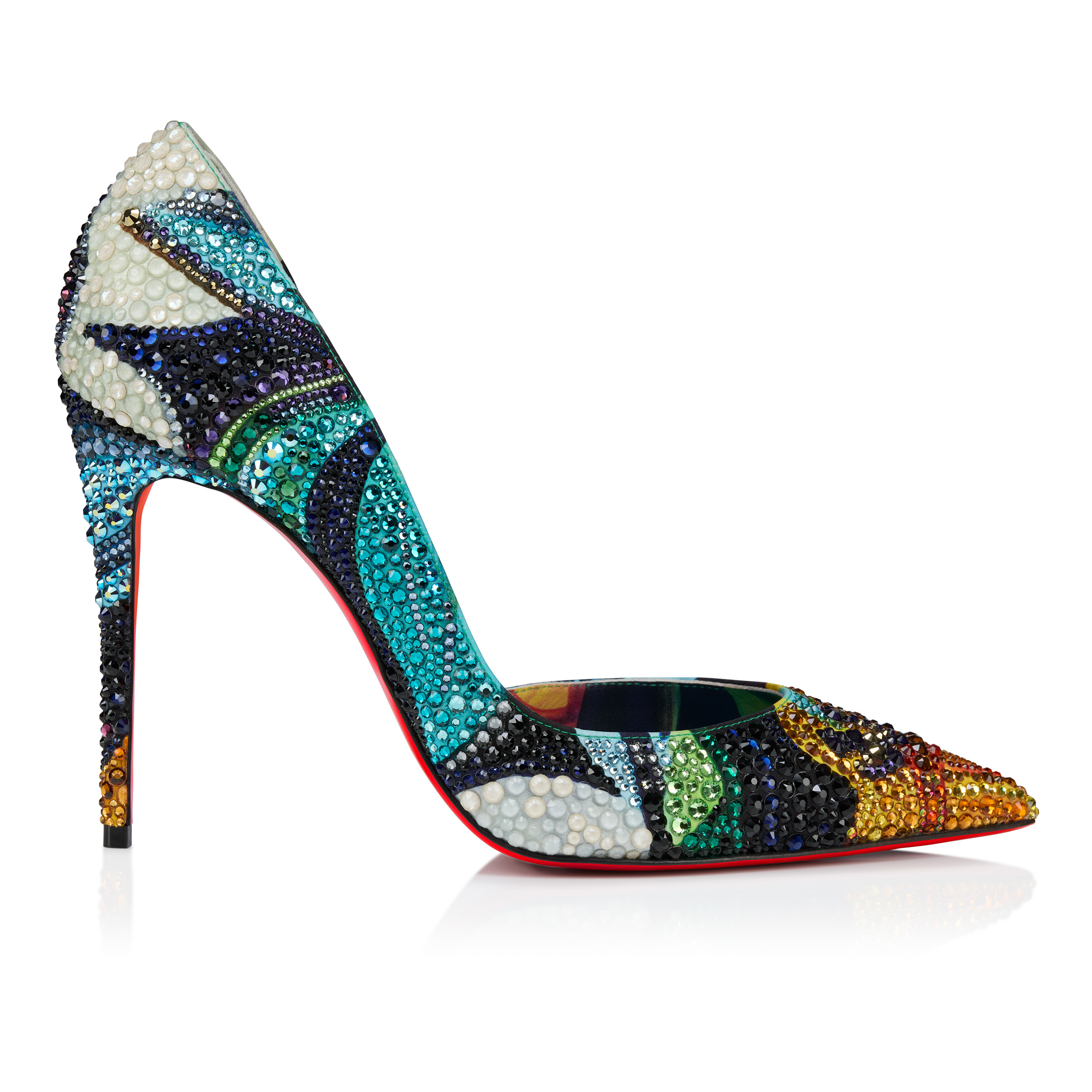 Christian Louboutin IRIZA 100パテントコーラルピンク Iriza - 100 mm Pumps - Patent calf leather - Blush - Women