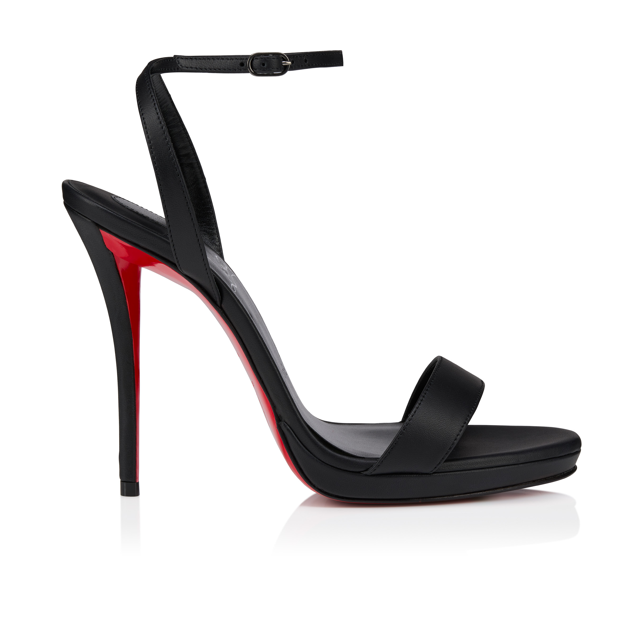 ★美ライン【Christian Louboutin】『Miss Z 80』black sandals Miss Z Sandal - 80 mm Strappy sandals - Lamb nappa leather