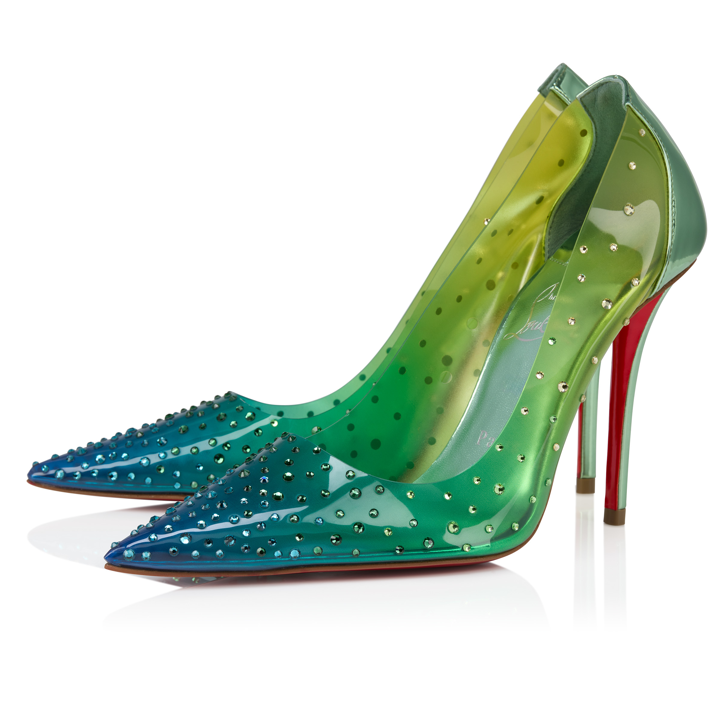 靴 Christian Louboutin Miss Gena Christian Louboutin MISS GENA 85 Patent Pumps in Beige US