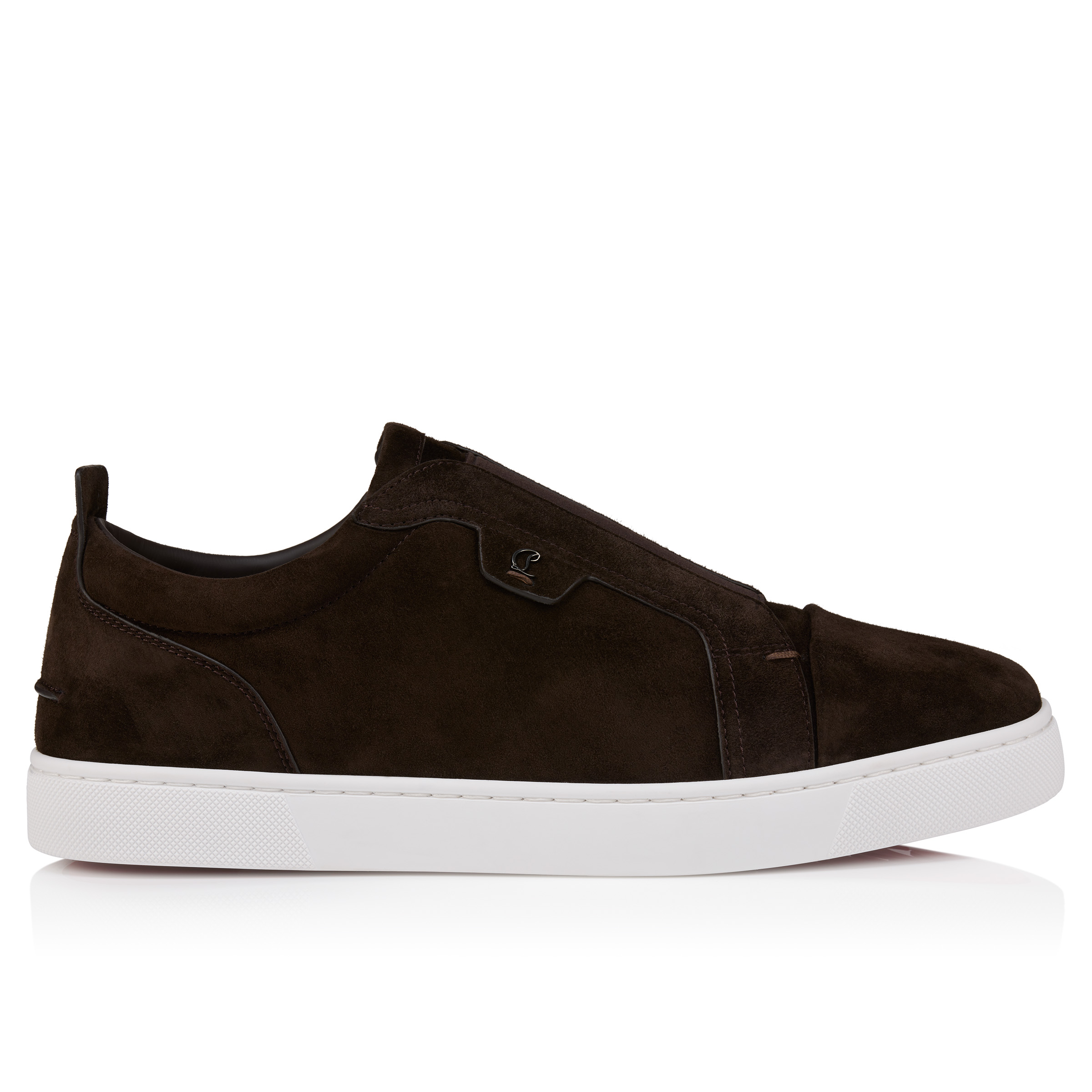 Christian Louboutin Men\'s Brown Suede Espadrille Slip-Ons Christian Louboutin Men main image 4