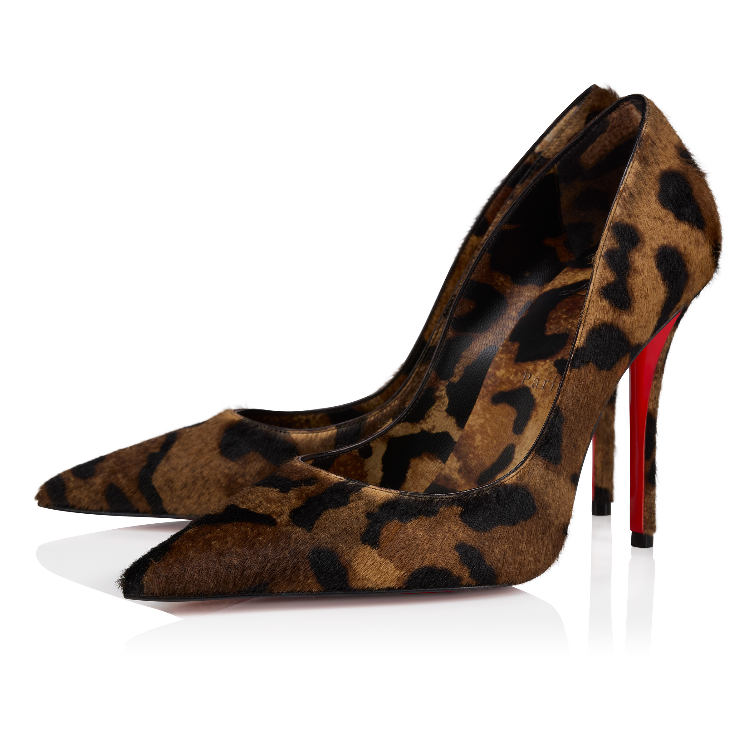Miss Z - 100 mm Pumps - 'Bengali' printed hairy calf leather