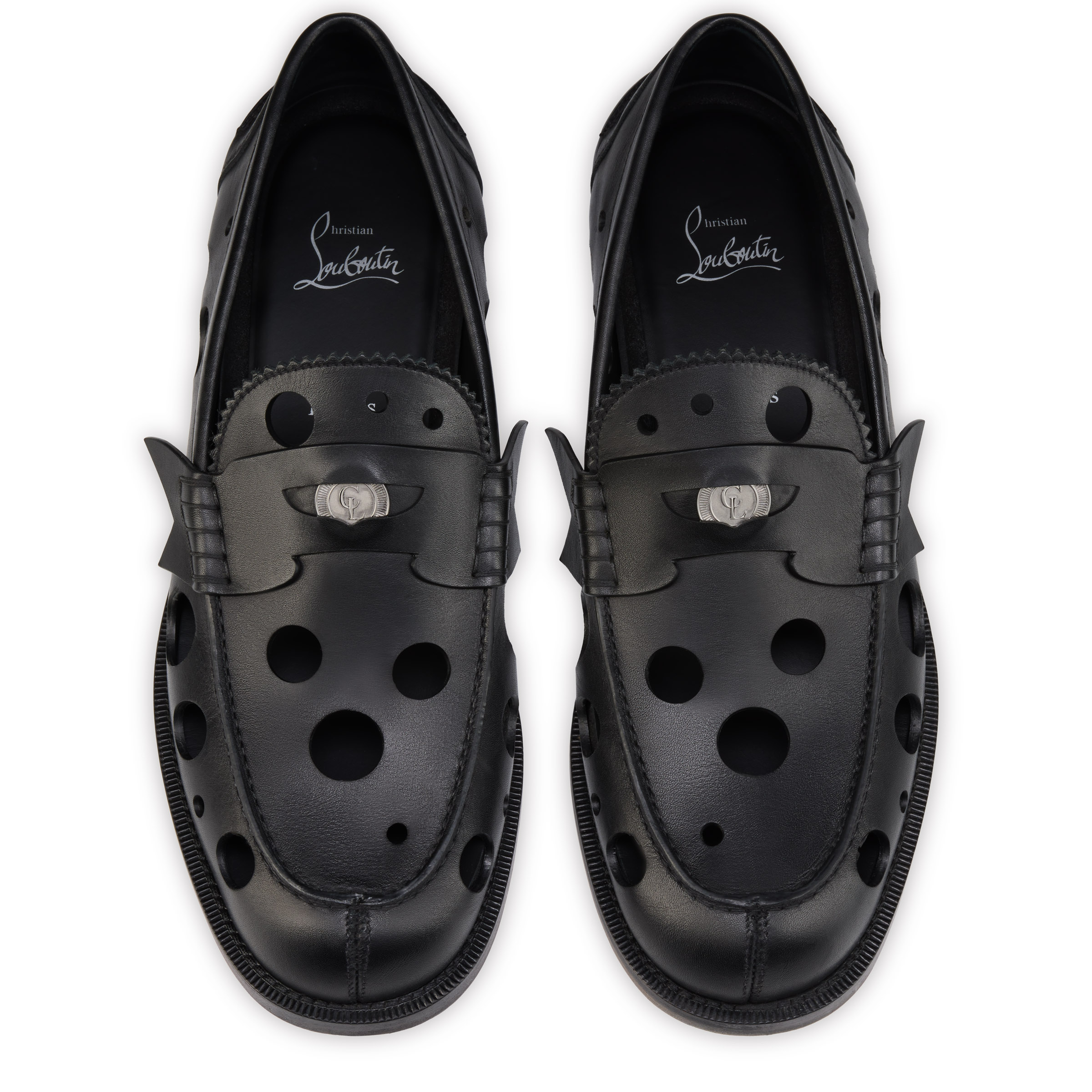 The Plato Dots Loafer - Loafers - Calf leather - Black - Men