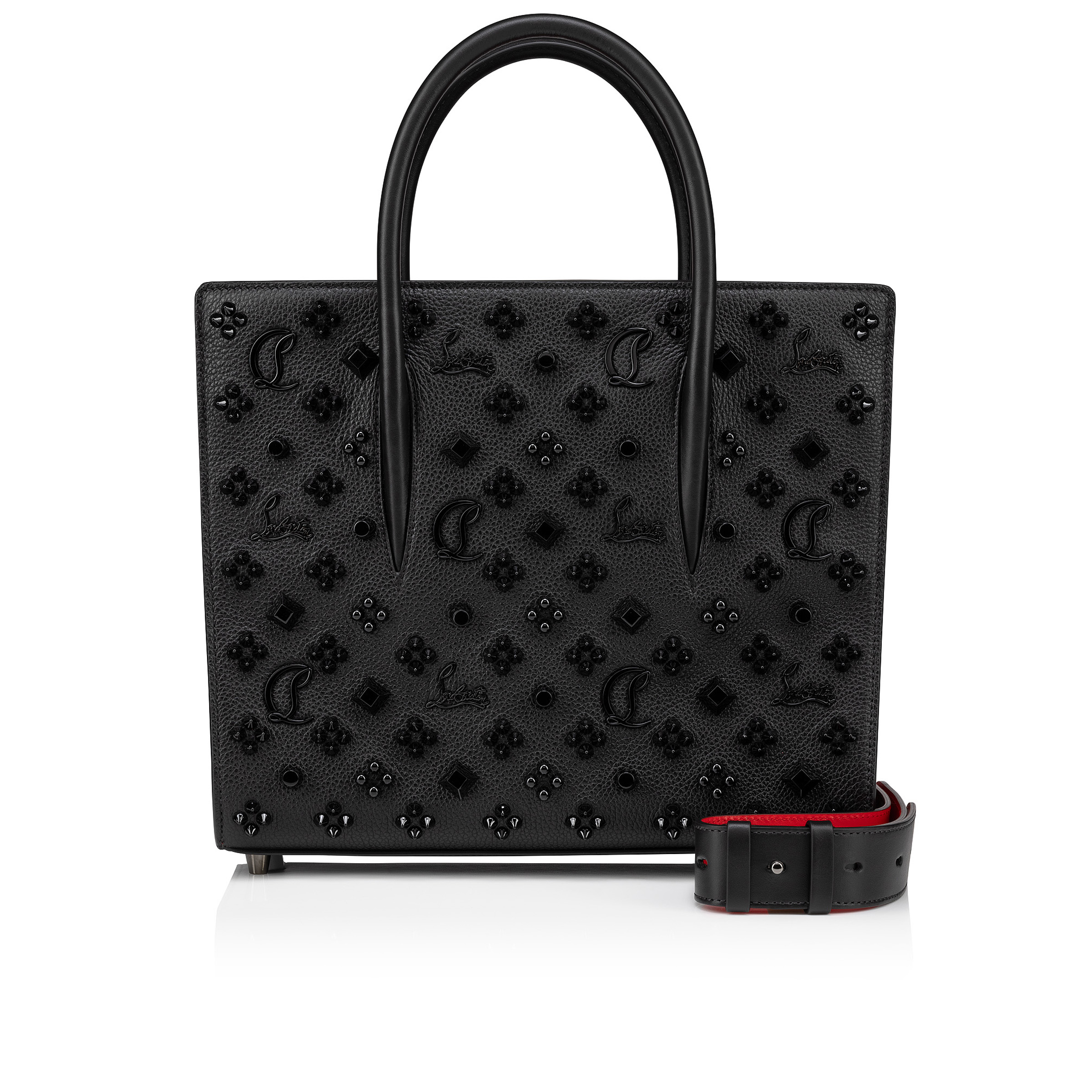 Paloma medium Top handle bag Calf leather and spikes Loubinthesky Black Christian Louboutin United Kingdom