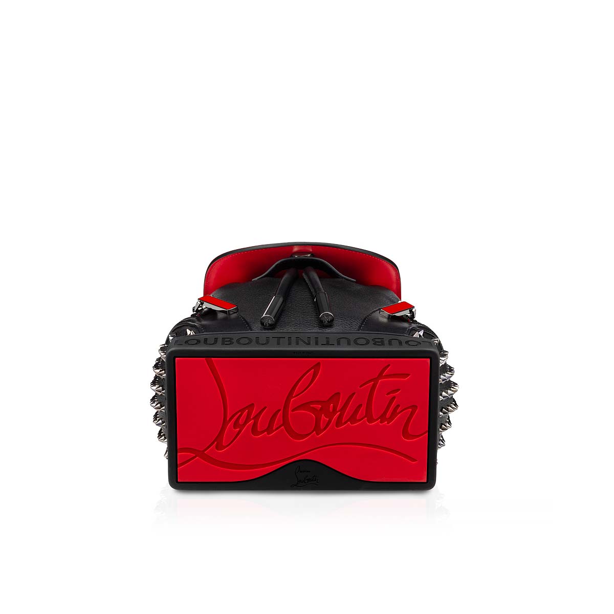 Explorafunk small Backpack Calf leather and spikes Black Christian Louboutin Switzerland