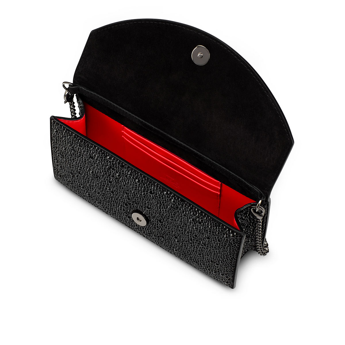 Leather clutch bag Christian Louboutin Black in Leather - 35884394