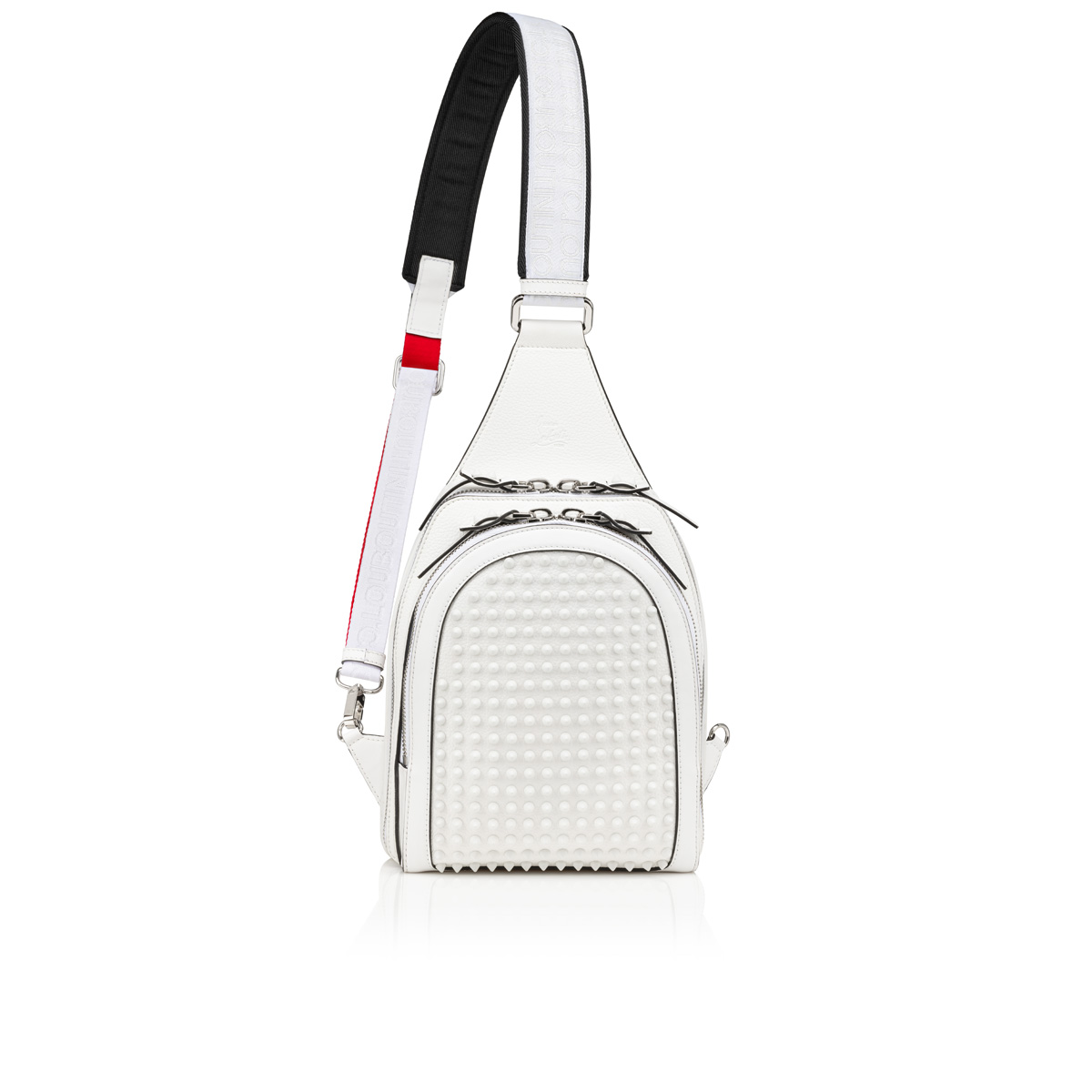 Christian Louboutin white Loubifunk Leather Cross-Body Bag