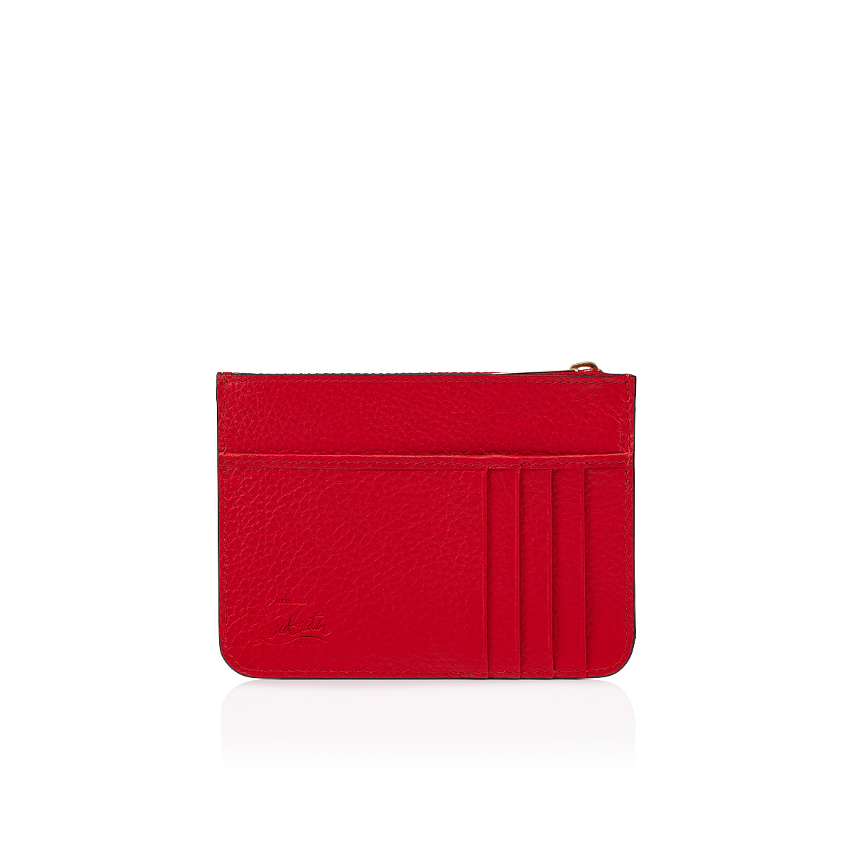 Shop Christian Louboutin Loubi Grained Leather Phone Box